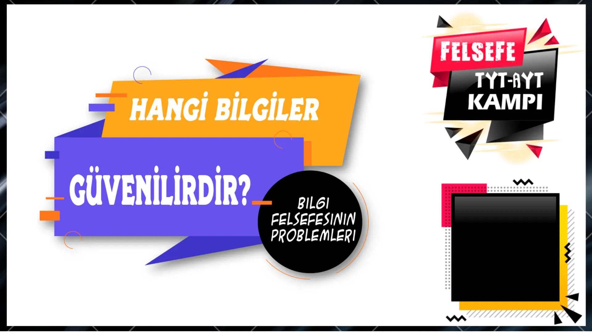 --- OCR Start ---
Bilgi ve Bilgi Felsefesi
Nedir?
↓
Bilgi felsefesinin temel
problemleri
Doğru bilginin imkanı
Doğru Bilginin Kaynağı
Bilgin