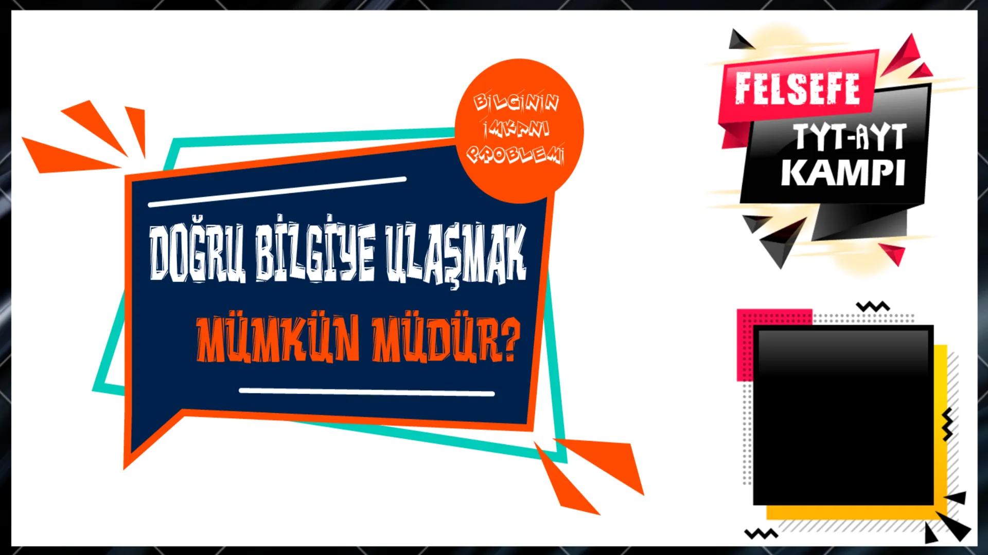 --- OCR Start ---
Bilgi ve Bilgi Felsefesi
Nedir?
↓
Bilgi felsefesinin temel
problemleri
Doğru bilginin imkanı
Doğru Bilginin Kaynağı
Bilgin
