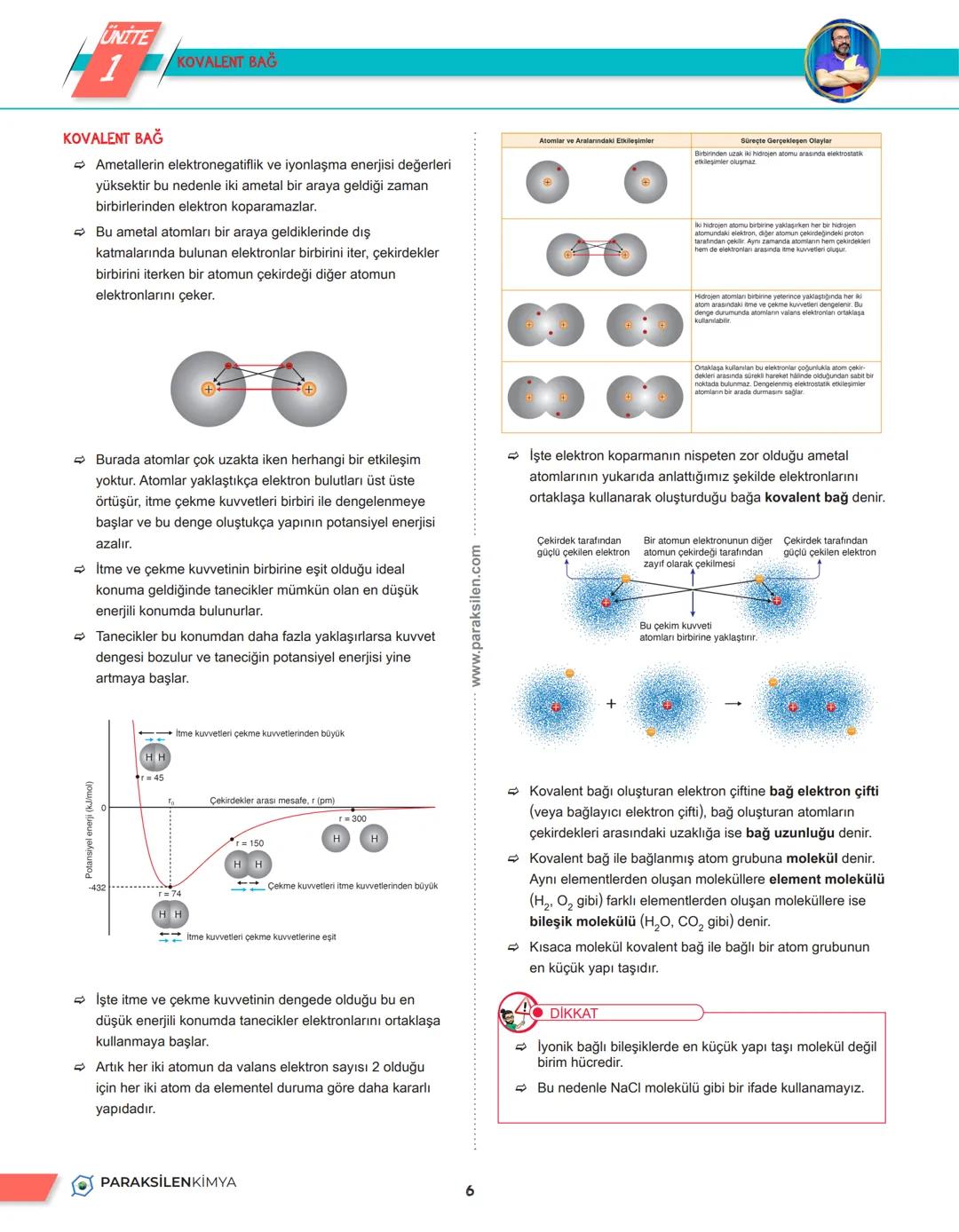 # 2. TEMA
2.1. ETKİLEŞİMLER
PARAKSİLENKİMYA
1 UNITE
1
METALIK BAĞ
METALİK BAĞ
Maddeyi oluşturan taneciklerin tamamı (atomlar,
moleküller