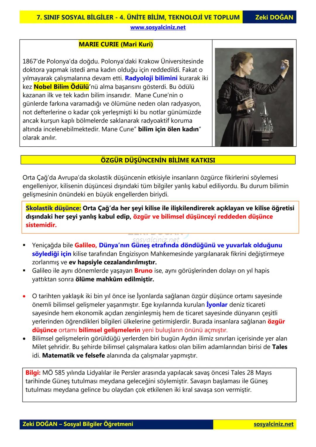 SOSYAL BİLGİLER 7
DERS NOTLARI
KONU ÖZETLERİ
Zeki DOGAN
00
Sosyal Bilgiler Öğretmeni
www.sosyalciniz.net
ZEKİ DOĞAN
sosyalciniz.net # S