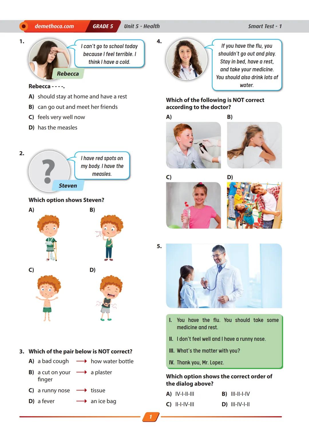 6. SINIF İNGİLİZCE