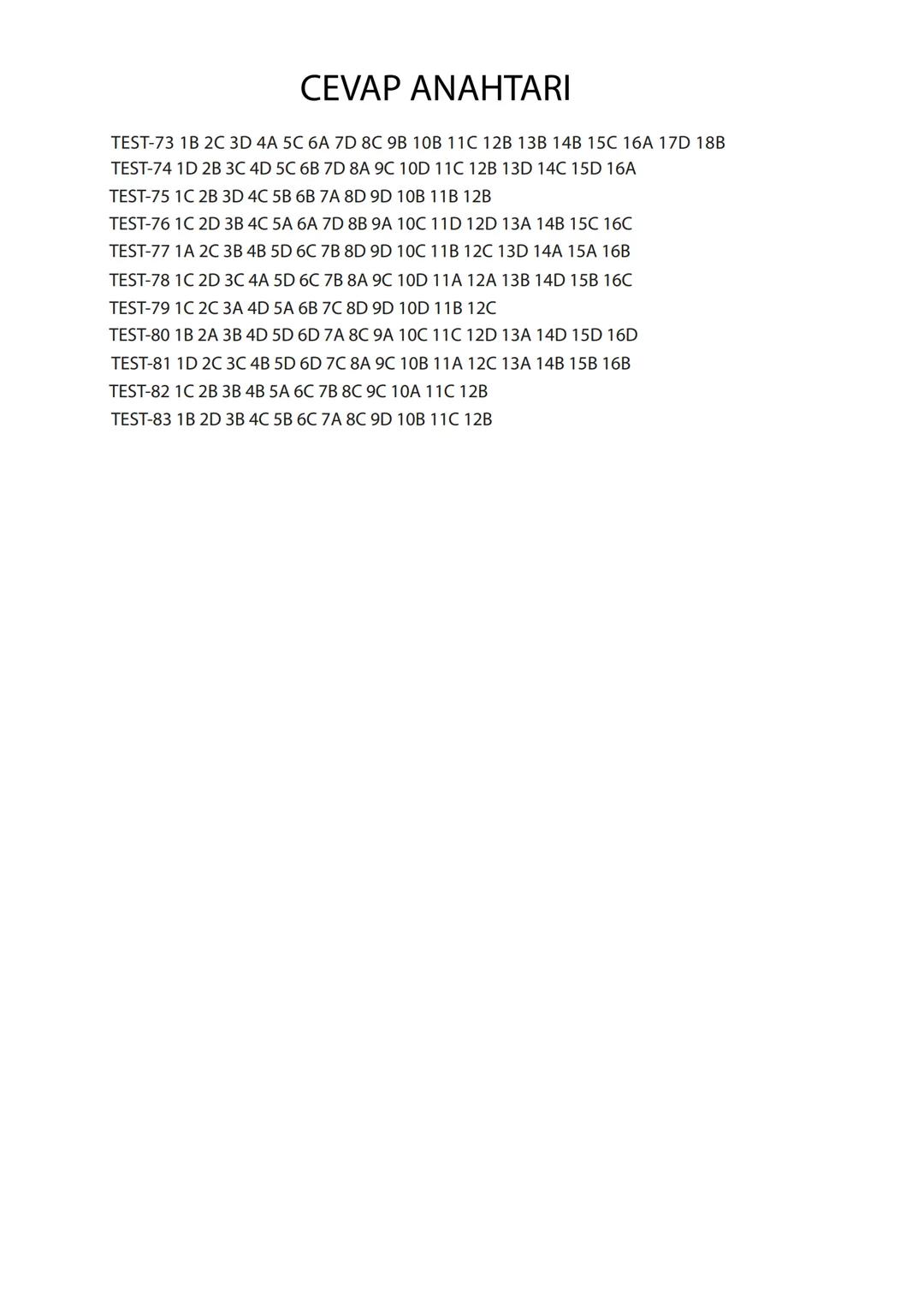 # Matematik
# 7
6. Oran ve Orantı
Kazanım
Testleri
Telat Bilican TELAT BİLİCAN
KOCAELİ TEST-73 Oranda çokluklardan biri 1 iken diğerini