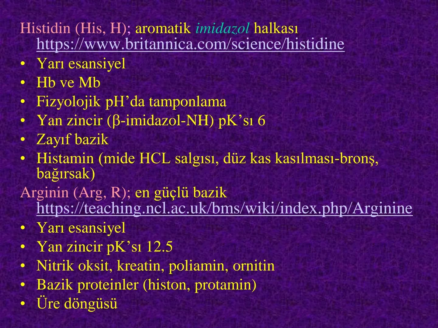 Amino asitler
Prof. Dr. Serenay ELGÜN ÜLKAR
Kaynak Kitaplar:
1- Tıbbi Biyokimya, Prof.Dr. Serenay E. Ülkar, 2017, Hipokrat Kitabevi
2- Har