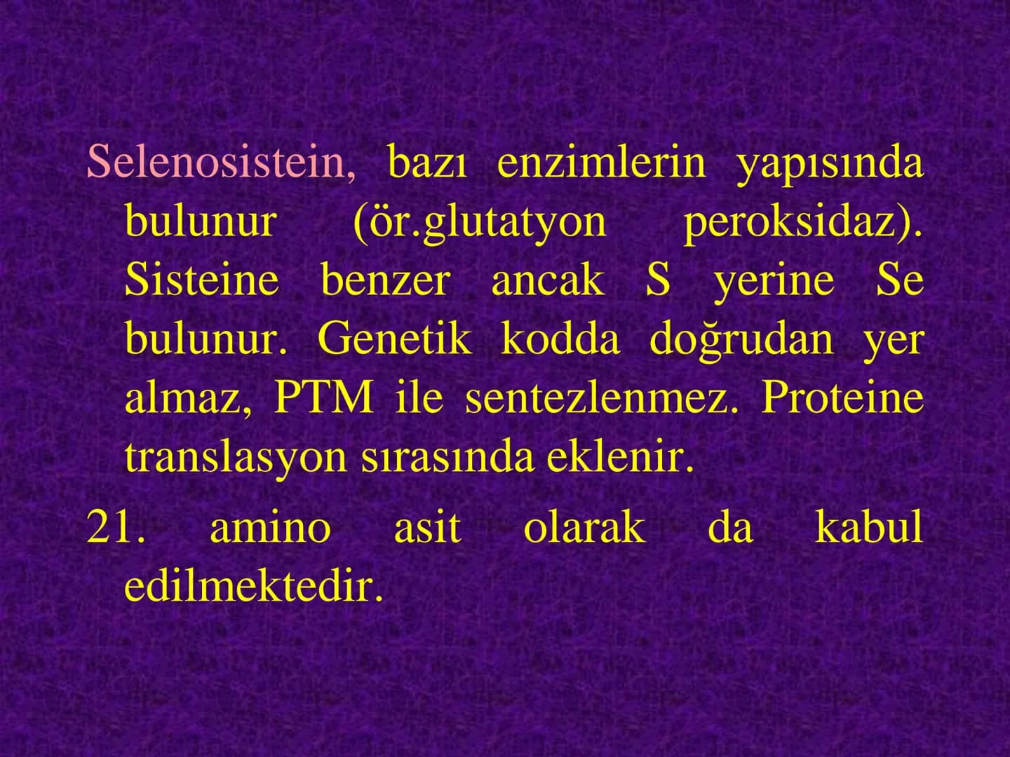 Amino asitler
Prof. Dr. Serenay ELGÜN ÜLKAR
Kaynak Kitaplar:
1- Tıbbi Biyokimya, Prof.Dr. Serenay E. Ülkar, 2017, Hipokrat Kitabevi
2- Har