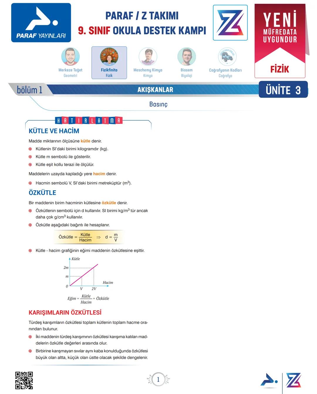 9.sınıf Fizik 3.Ünite vidyo ders notu