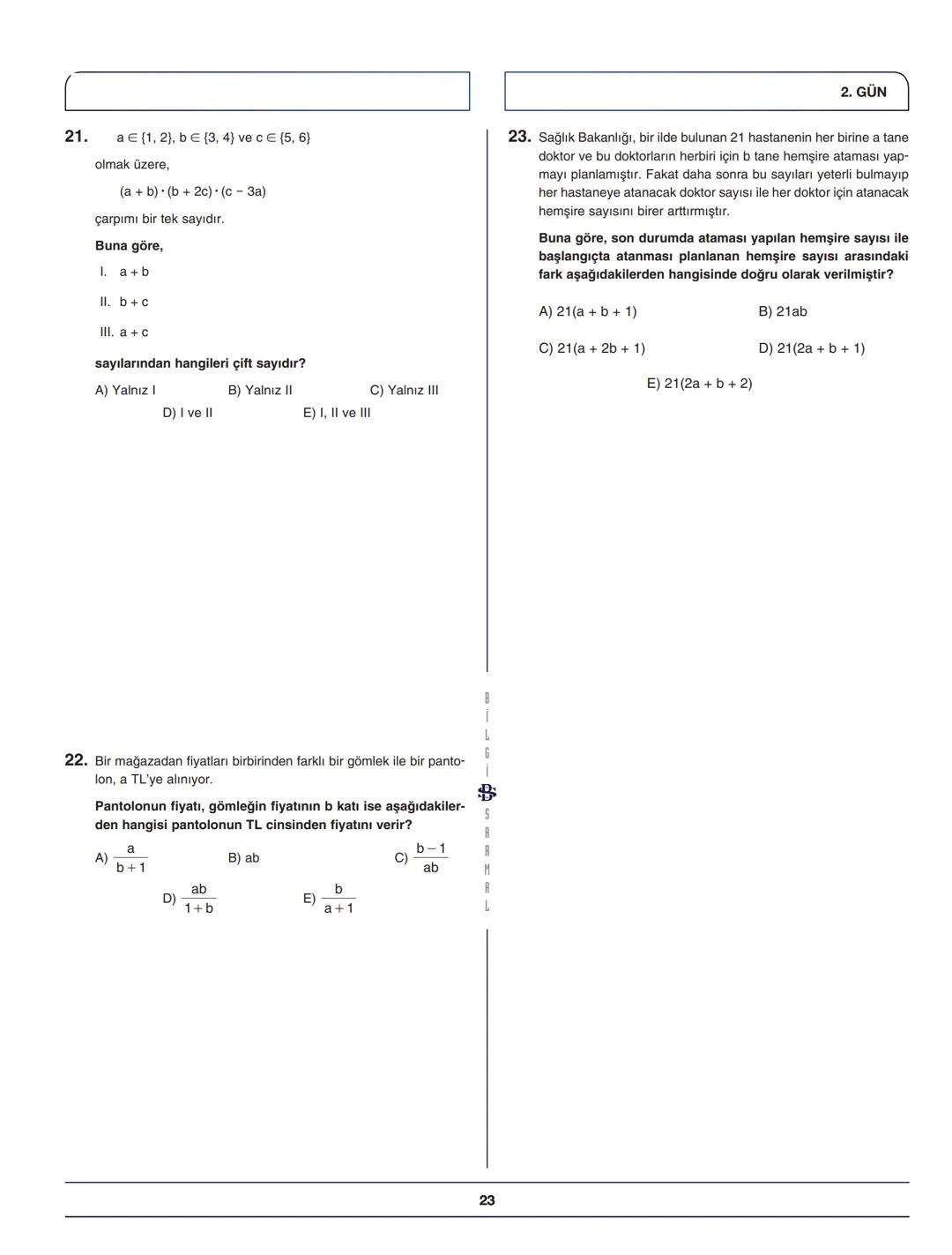 ***
BİLGİ SARMAL YAYINLARI
MATEMATİK ZÜMRESİ
Seyit DÖNMEZ
Hüseyin UÇAR
Mehmet FIRAT
Celal DEMİR
Sermet DEMİR
**
Mehmet KARANFİL
Muhlis AKIN