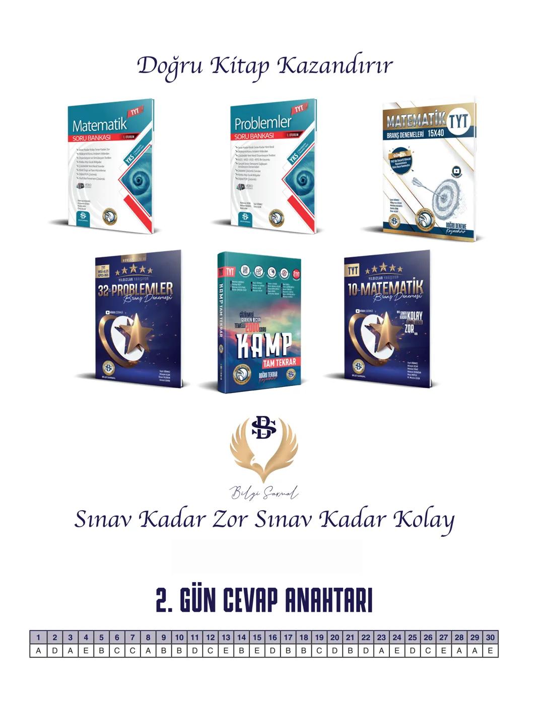 ***
BİLGİ SARMAL YAYINLARI
MATEMATİK ZÜMRESİ
Seyit DÖNMEZ
Hüseyin UÇAR
Mehmet FIRAT
Celal DEMİR
Sermet DEMİR
**
Mehmet KARANFİL
Muhlis AKIN