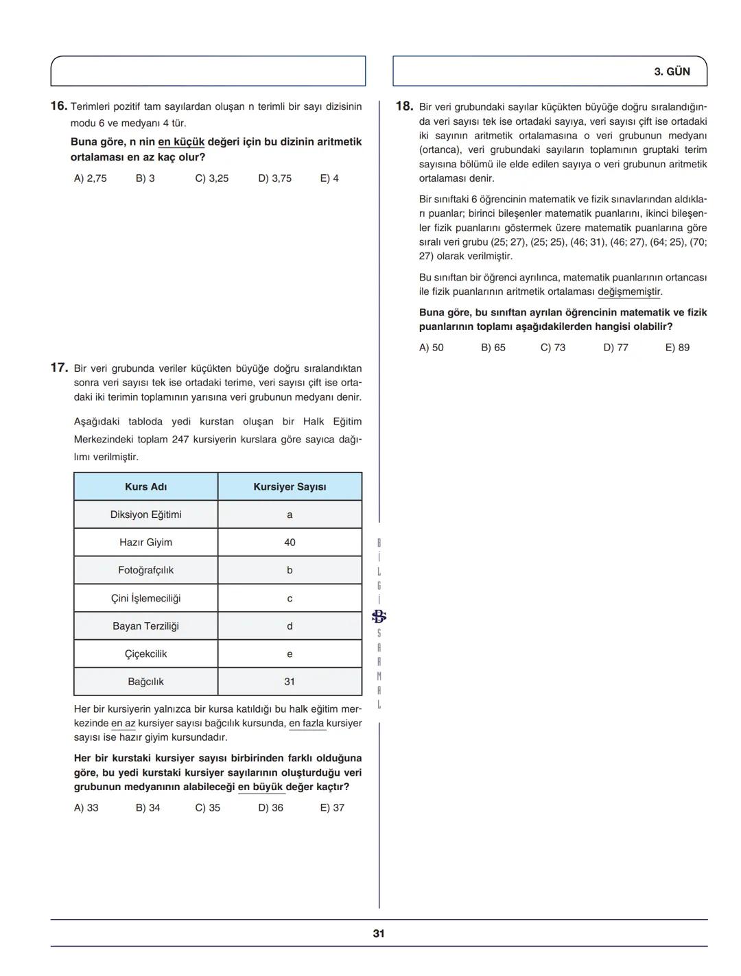 ***
BİLGİ SARMAL YAYINLARI
MATEMATİK ZÜMRESİ
Seyit DÖNMEZ
Hüseyin UÇAR
Mehmet FIRAT
Celal DEMİR
Sermet DEMİR
**
Mehmet KARANFİL
Muhlis AKIN