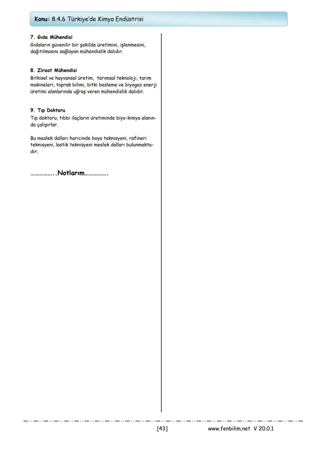 # 8.Sınıf Fen Bilimleri
## Ders Notları
Barış ZEREN
Fen Bilimleri Öğretmeni
www.fenbilim.net V 20.0.1 # 1.Ünite: Mevsimler ve İklim
Konu