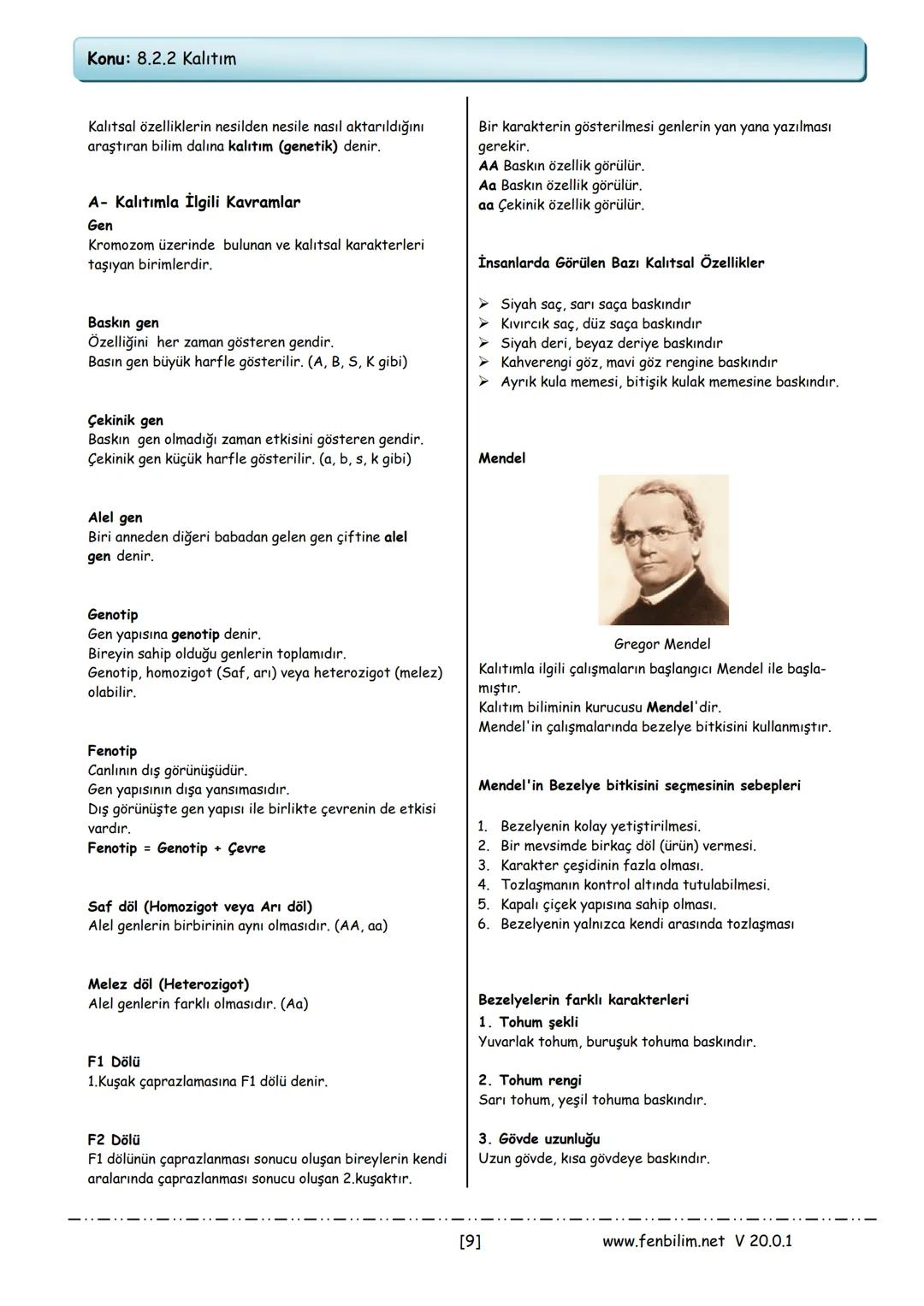 # 8.Sınıf Fen Bilimleri
## Ders Notları
Barış ZEREN
Fen Bilimleri Öğretmeni
www.fenbilim.net V 20.0.1 # 1.Ünite: Mevsimler ve İklim
Konu