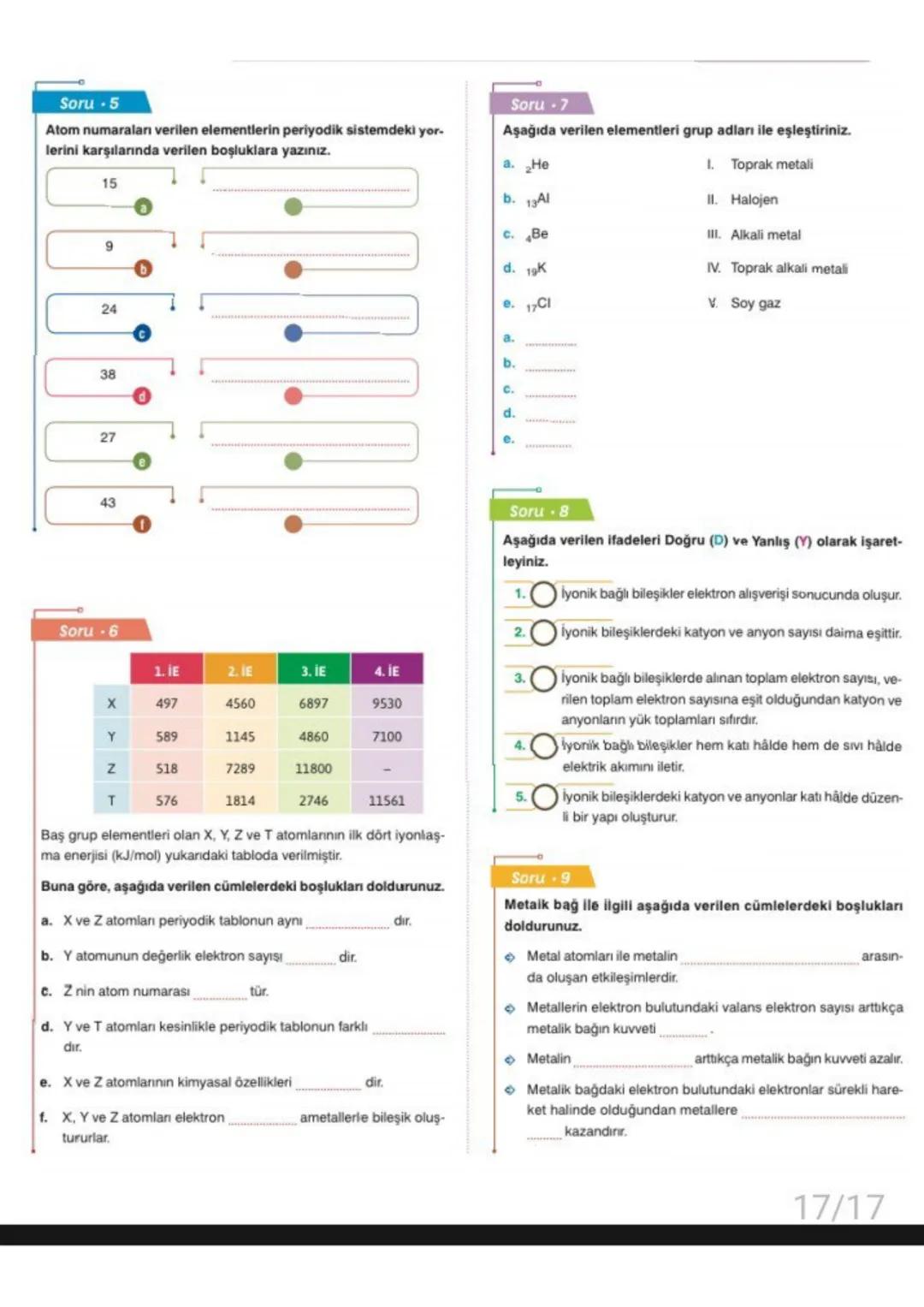 # Atom Modelleri
Dalton: Atom içi dolu küredir. Atom parçalanamaz. Bir elementin
tüm atomları aynı büyüklüktedir.
Thomson: Atom, pozitif bir