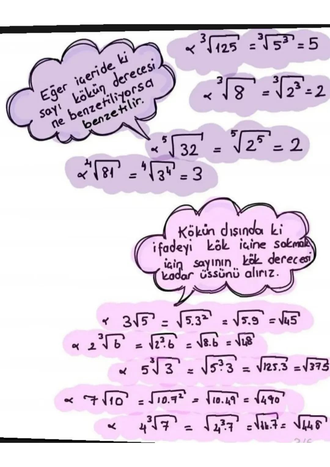 8.sınıf köklü sayılar 🍫🎈 – 4. sayfa