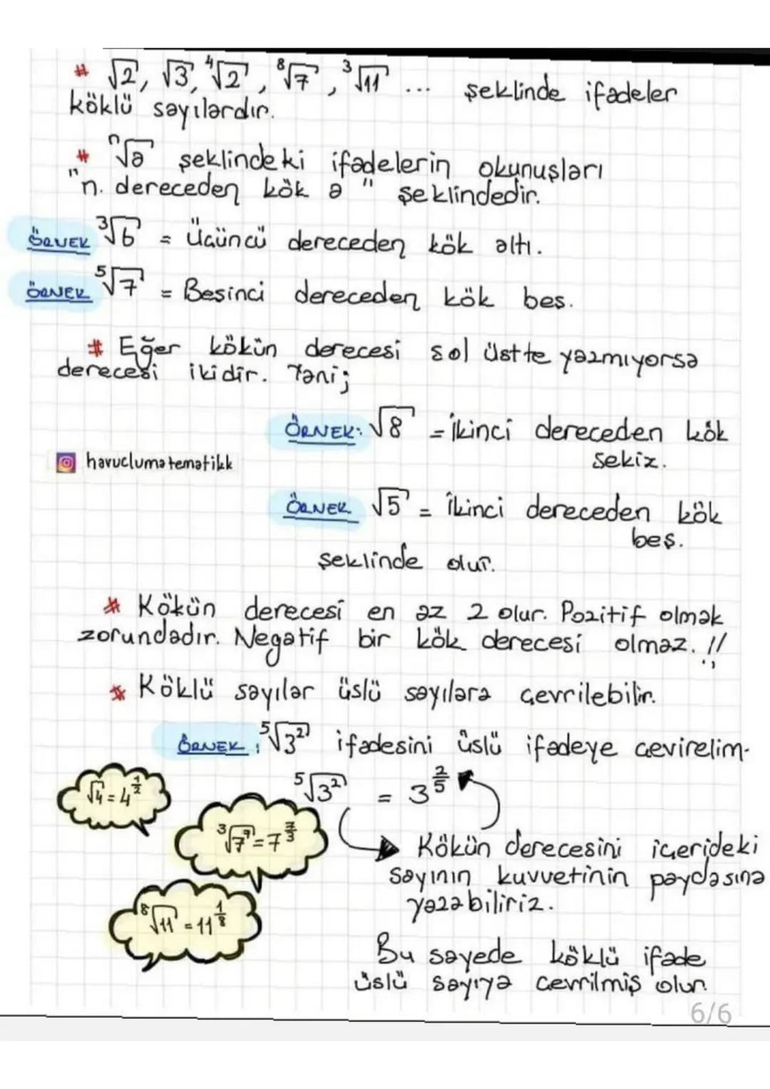 8.sınıf köklü sayılar 🍫🎈 – 7. sayfa