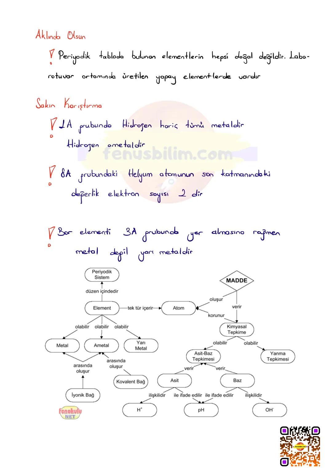 # PERİYODİK SİSTEM
Zamanla keşfedilen elementlerin sayısının artması sonucu bilim insanları,
bilim araştırmaları ve uygulamalarında kolaylık