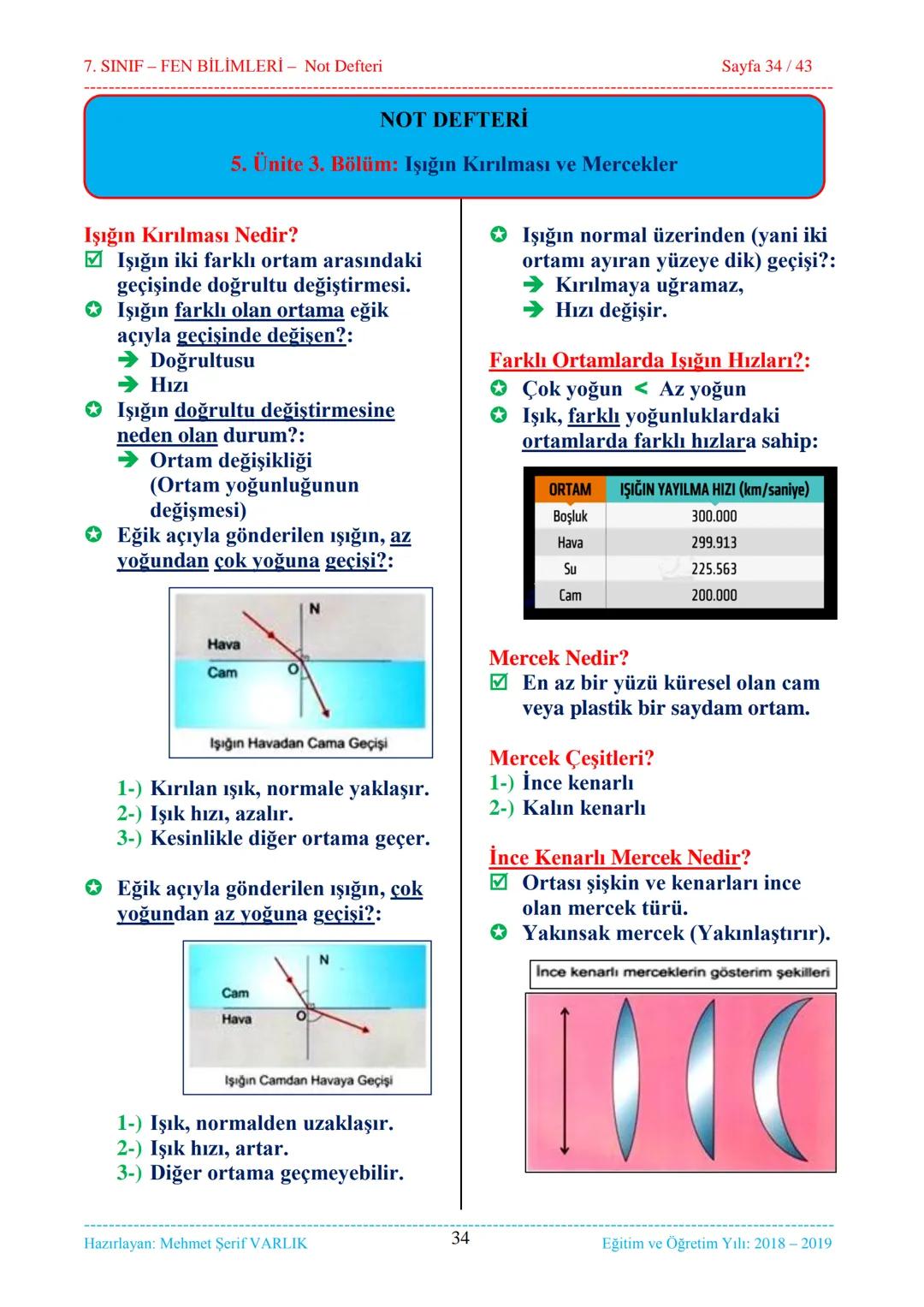 7. SINIF-FEN BİLİMLERİ - Not Defteri
Sayfa 1/43
1. ÜNİTE
Güneş Sistemi ve Ötesi
1. Bölüm........................................
Uzay Ara