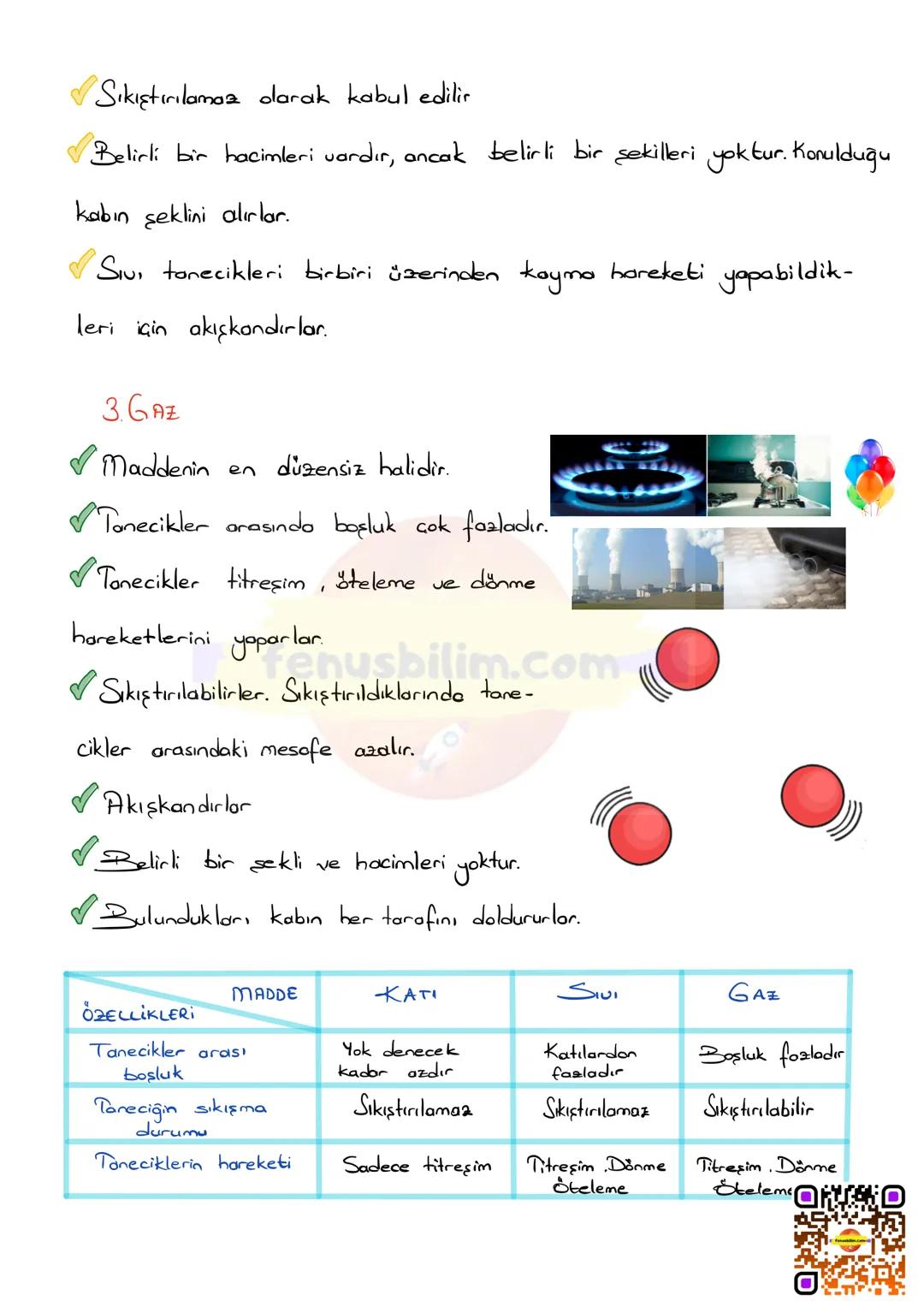 # MADDE
# MADDENİN TANECİKLİ YAPISI
Kütlesi ve hacmi olan her şeye madde denir.
Maddeyi oluşturan ve maddenin özelliğini göste-
ren en küçük