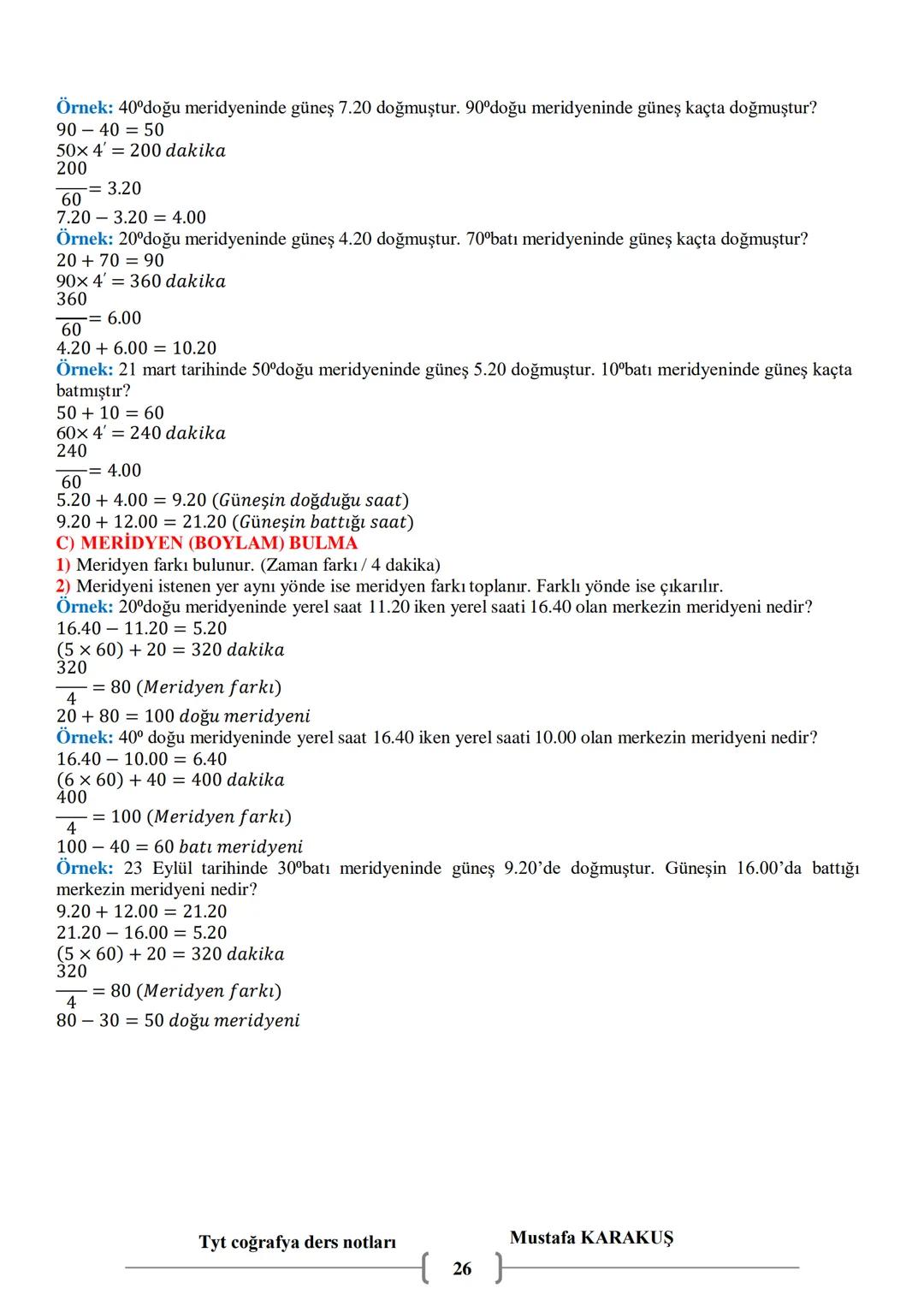 # COĞRAFYA
9.SINIF COĞRAFYA
DERS NOTLARI
MUSTAFA KARAKUŞ # 1. ÜNİTE: DOĞA VE İNSAN
Coğrafya: Doğal ortamı ve doğal ortam ile insan arasın