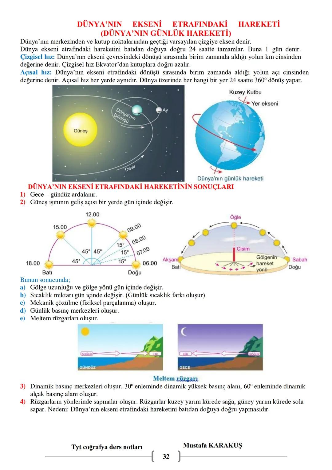 # COĞRAFYA
9.SINIF COĞRAFYA
DERS NOTLARI
MUSTAFA KARAKUŞ # 1. ÜNİTE: DOĞA VE İNSAN
Coğrafya: Doğal ortamı ve doğal ortam ile insan arasın