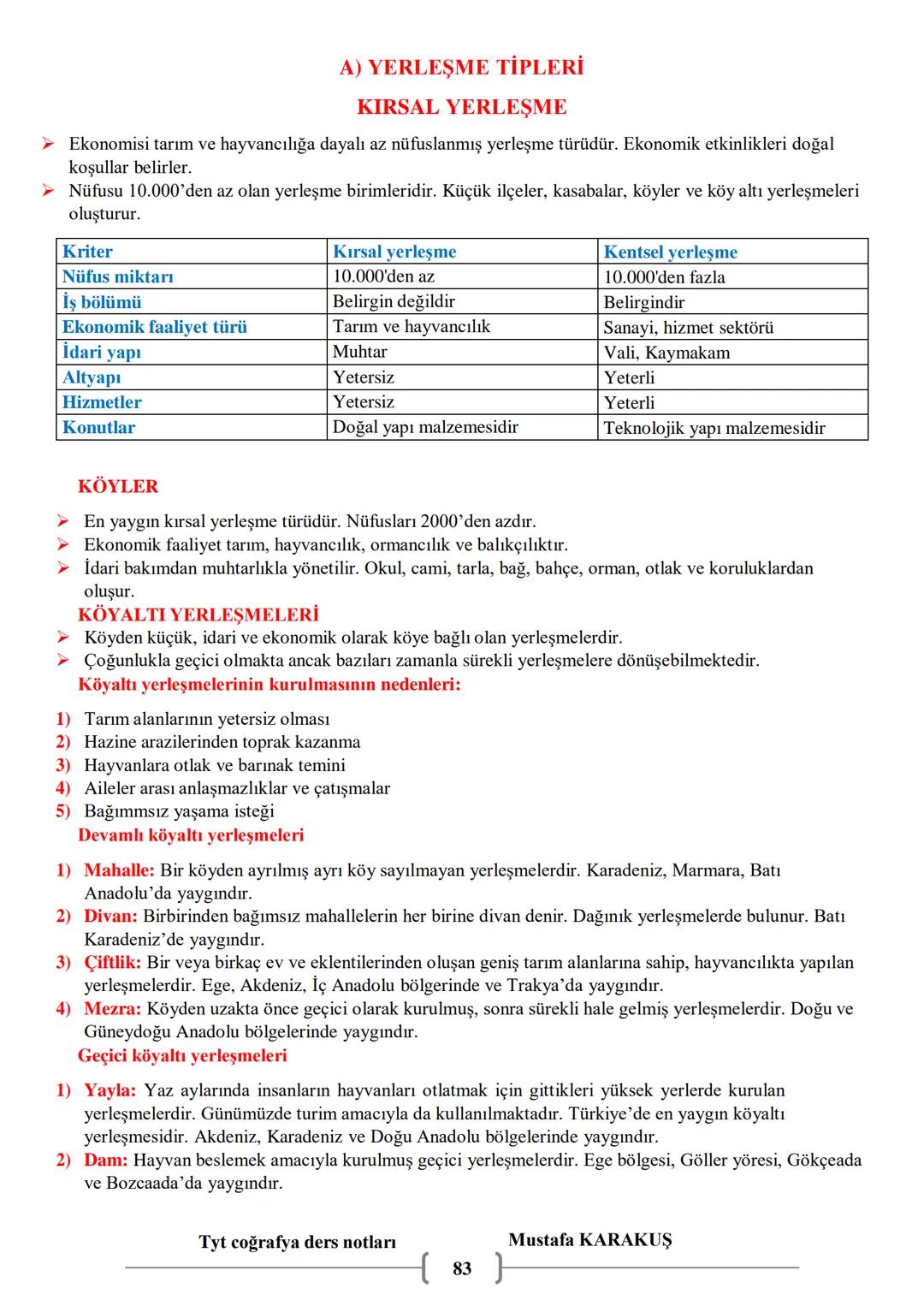 # COĞRAFYA
9.SINIF COĞRAFYA
DERS NOTLARI
MUSTAFA KARAKUŞ # 1. ÜNİTE: DOĞA VE İNSAN
Coğrafya: Doğal ortamı ve doğal ortam ile insan arasın