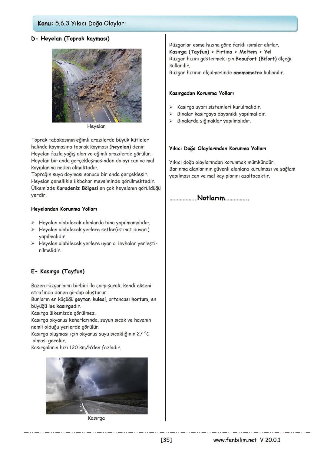 # 5.Sınıf Fen Bilimleri
# Ders Notları
Barış ZEREN
Fen Bilimleri Öğretmeni
www.fenbilim.net V 20.0.1 1.ÜNİTE: Güneş, Dünya ve Ay
Konu: 5.1