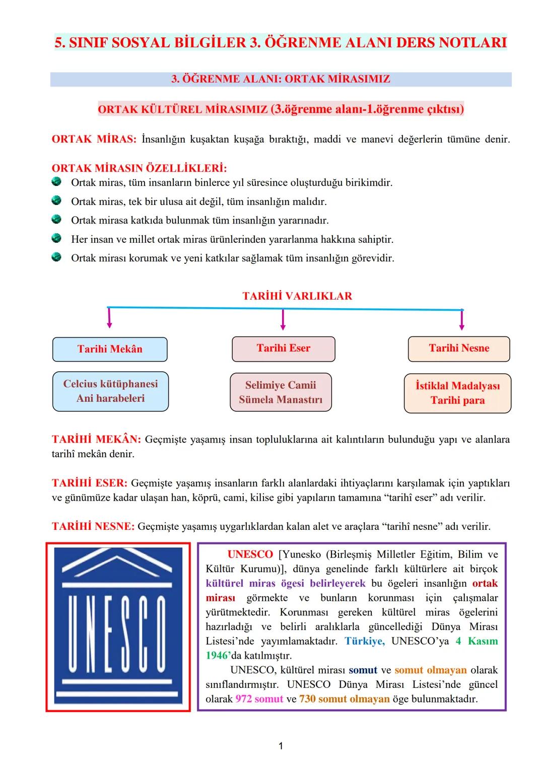5. Sınıf sosyal bilgiler