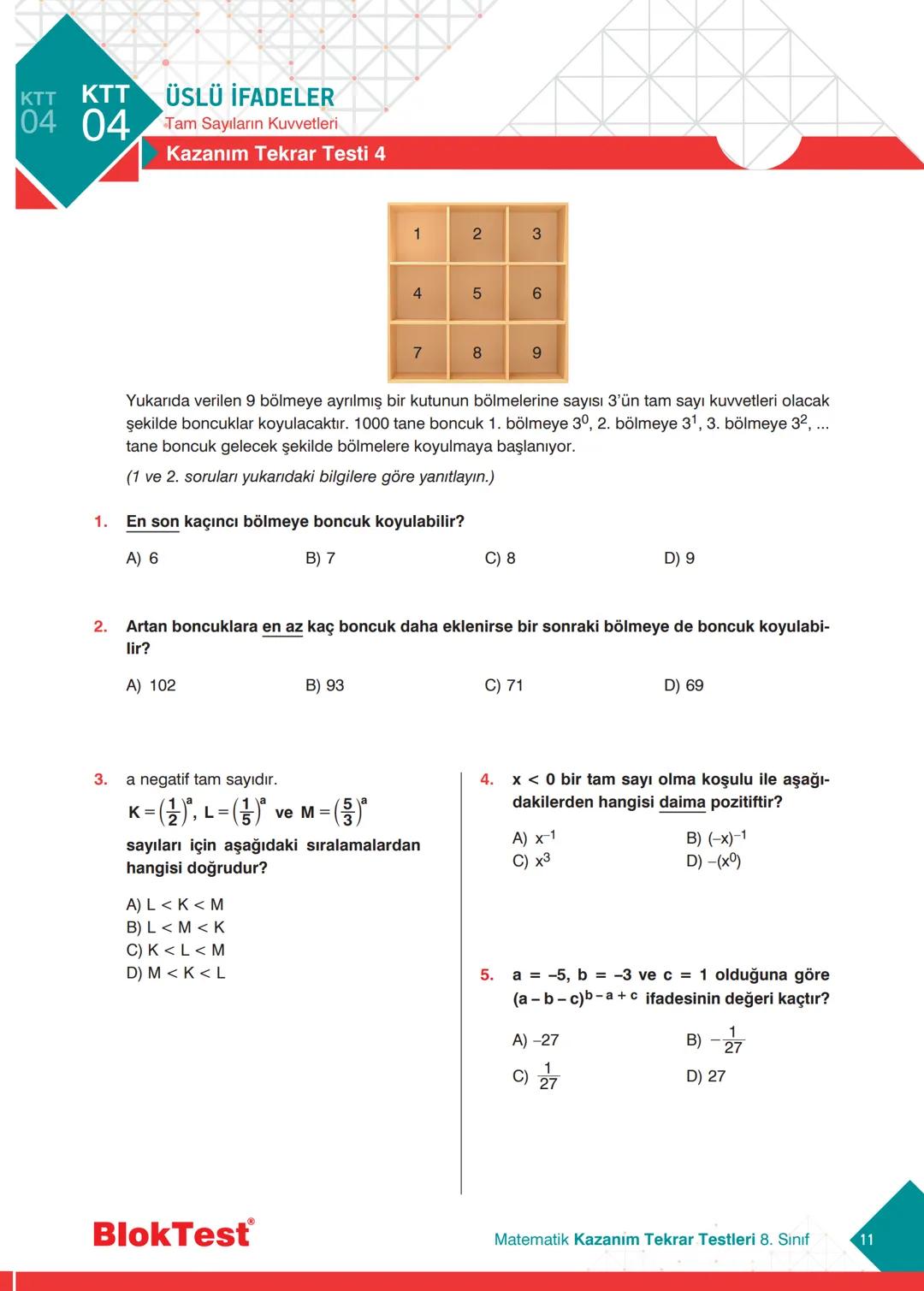 --- OCR Start ---
MATEMATİK
8.
SINIF
TEKRAR
TESTLERİ
✓ Kazanım Tekrar Testleri
✓ Ünite Tekrar Testleri
✔ Dönem Tekrar Testleri
✓ Genel Tekra
