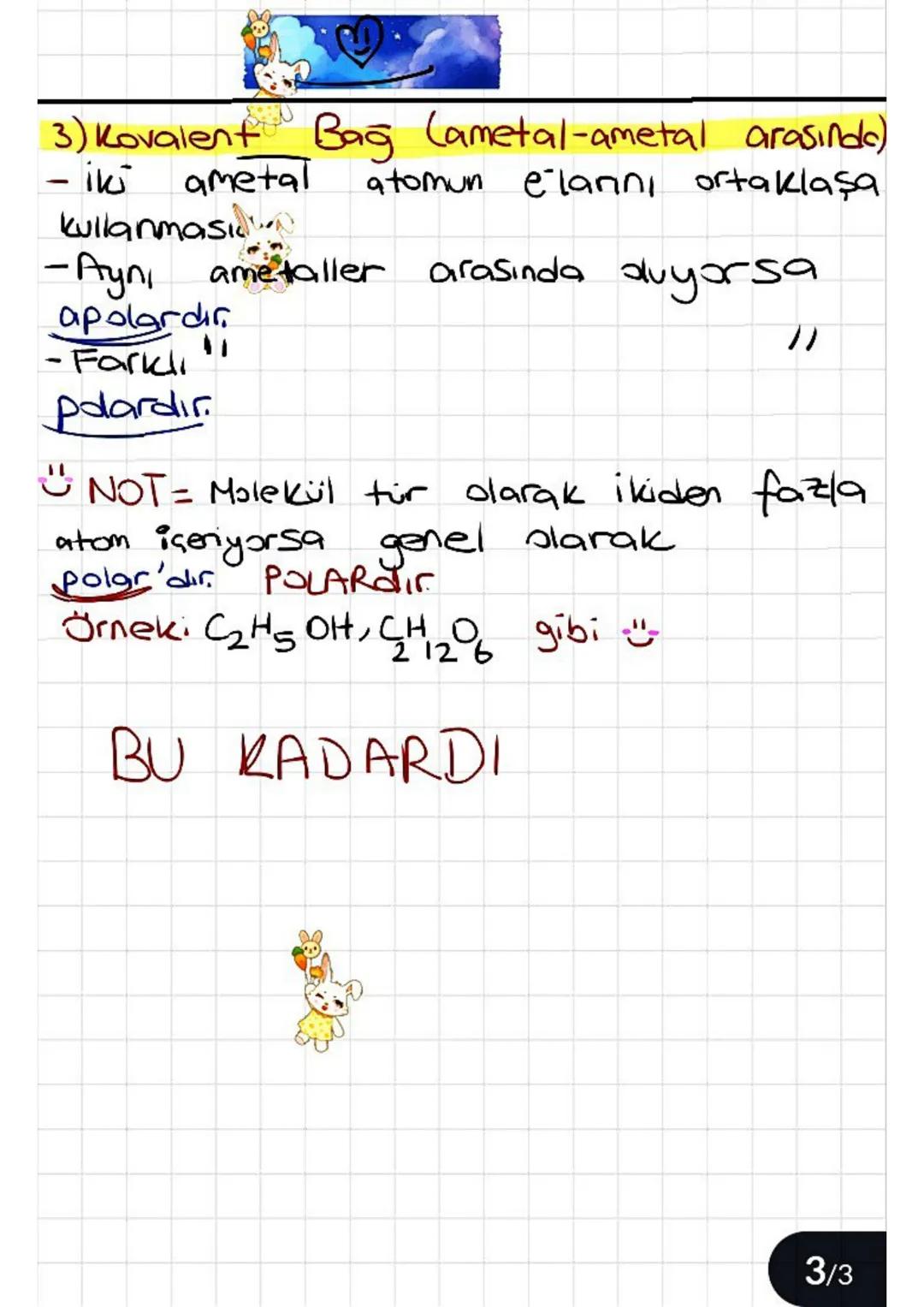 kimyasal
NKIMY ACIK
2. dönem
bağlar (sınav konusu)
KOD = Kovalent bağ es, hepsi için mutlaka
i yonik bağ
Metalik bağ
Metalik Bağ
meb ders ki