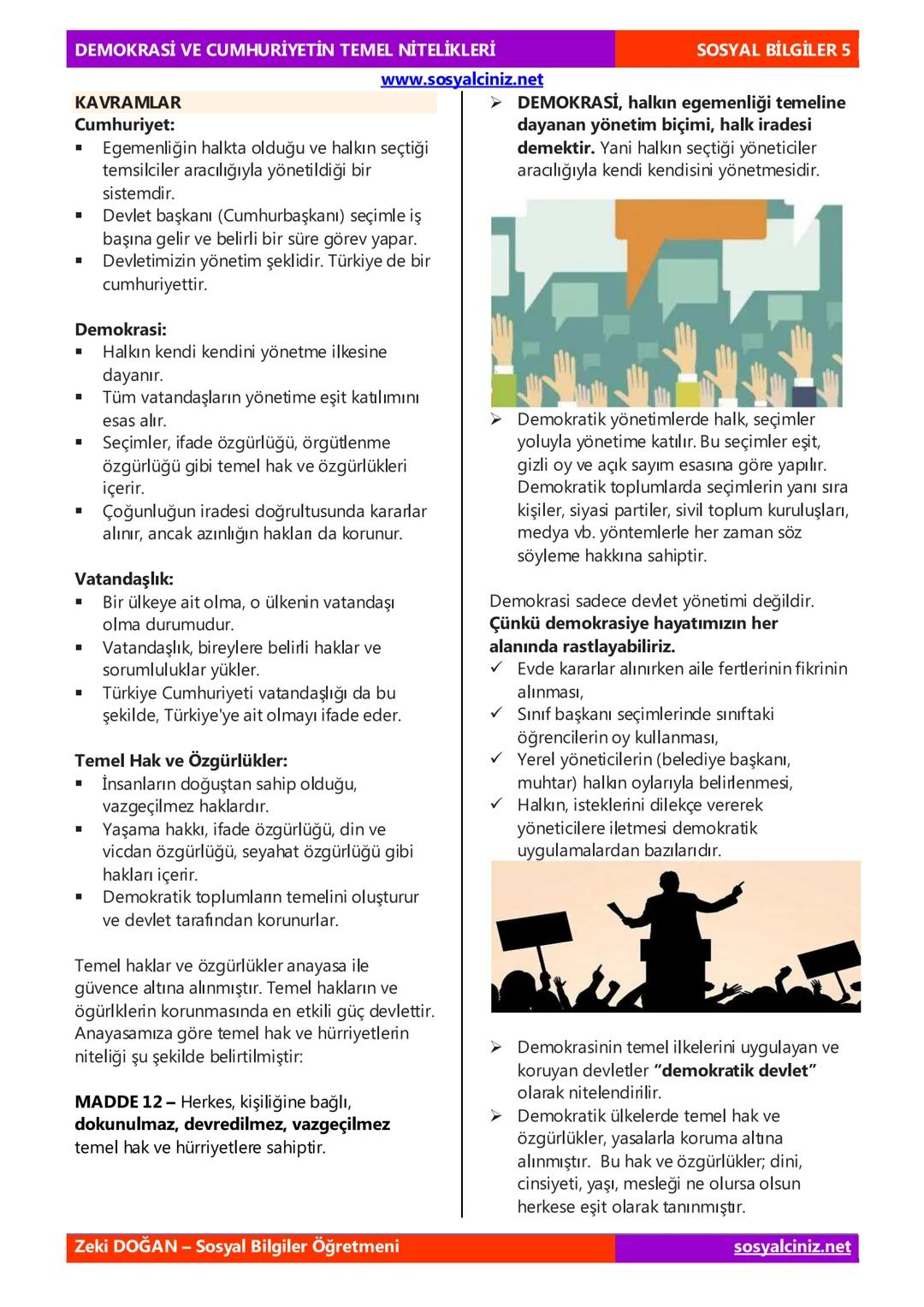 5.sınıf Sosyal bilgiler