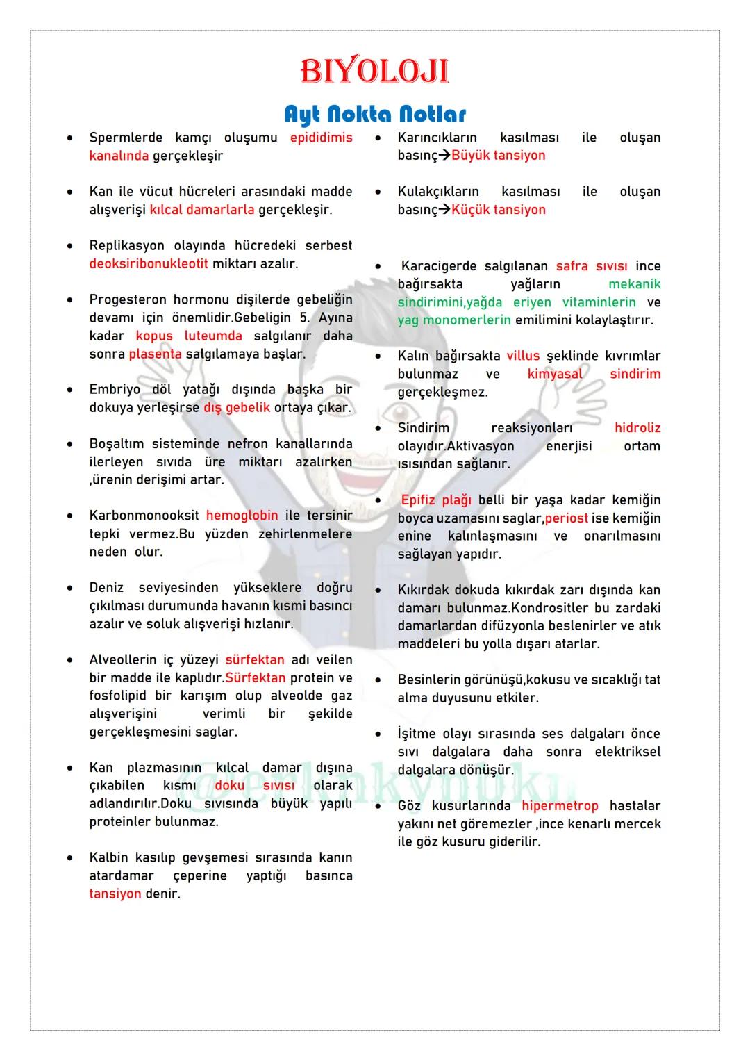 # Biyoloji
## NOKTA NOTLAR
### TYT
@erknkynbkn # BİYOLOJİ
## NOKTA NOTLAR
### TYT
@erknkynbkn # BIYOLOJİ
## Tyt Nokta Notlar
* Sünge