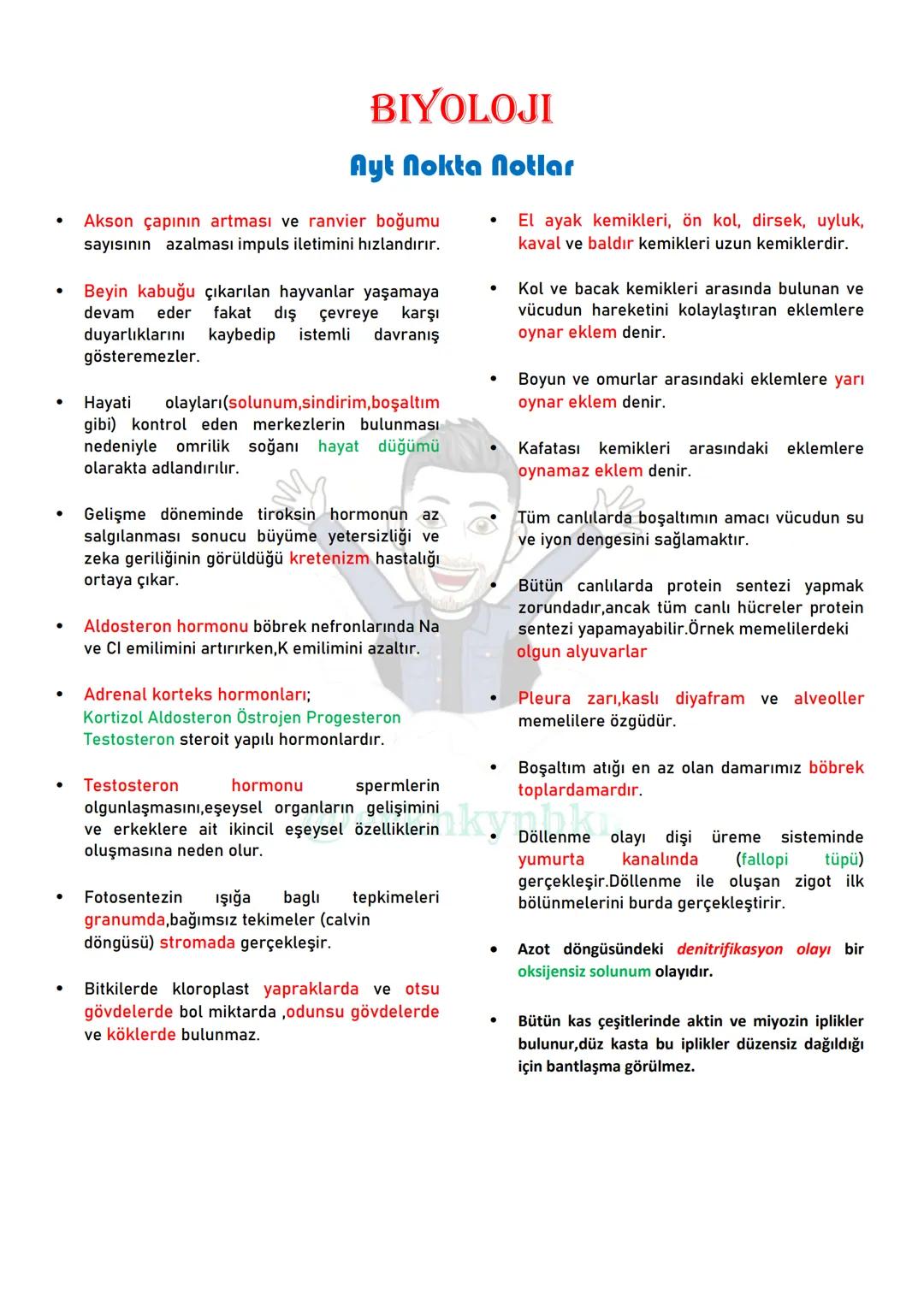 # Biyoloji
## NOKTA NOTLAR
### TYT
@erknkynbkn # BİYOLOJİ
## NOKTA NOTLAR
### TYT
@erknkynbkn # BIYOLOJİ
## Tyt Nokta Notlar
* Sünge