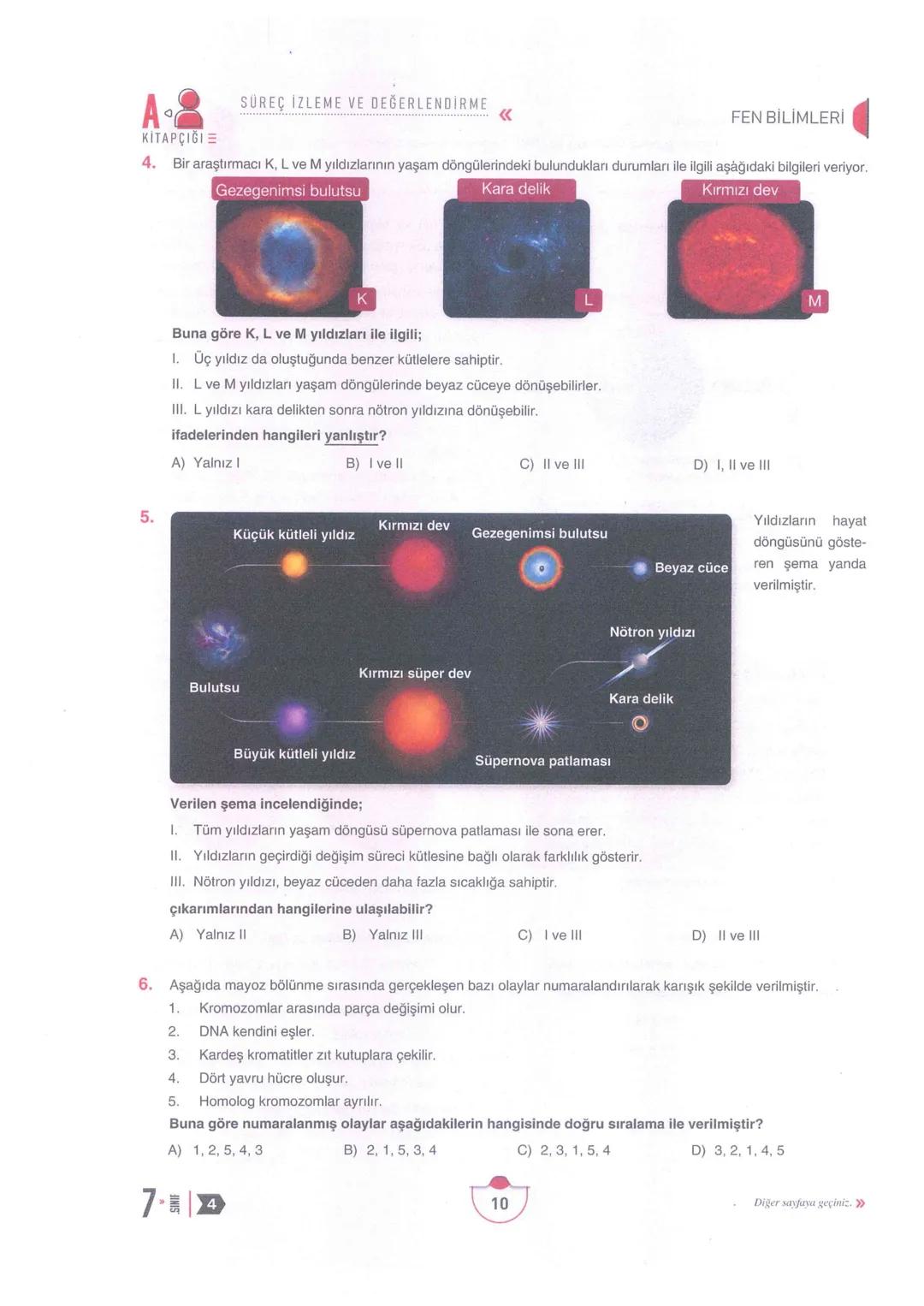 7.
SINIF
SÜREÇ
İZLEME VE
DEĞERLENDİRME
4
Adı Soyadı:
Okulu:
Sınıfı Şubesi:
Numarası:
A
Kitapçığı
Sözel Bölüm
(1. Oturum)
DERSLER
SORU SAYISI