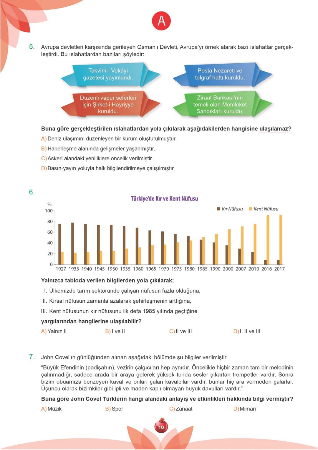 TÜRKİYE GENELİ
2.
250109
7.
Sınıf
SÜREÇ DEĞERLENDİRME
UYGULAMASI
A
KİTAPÇIĞI
Adı Soyadı: ............................................