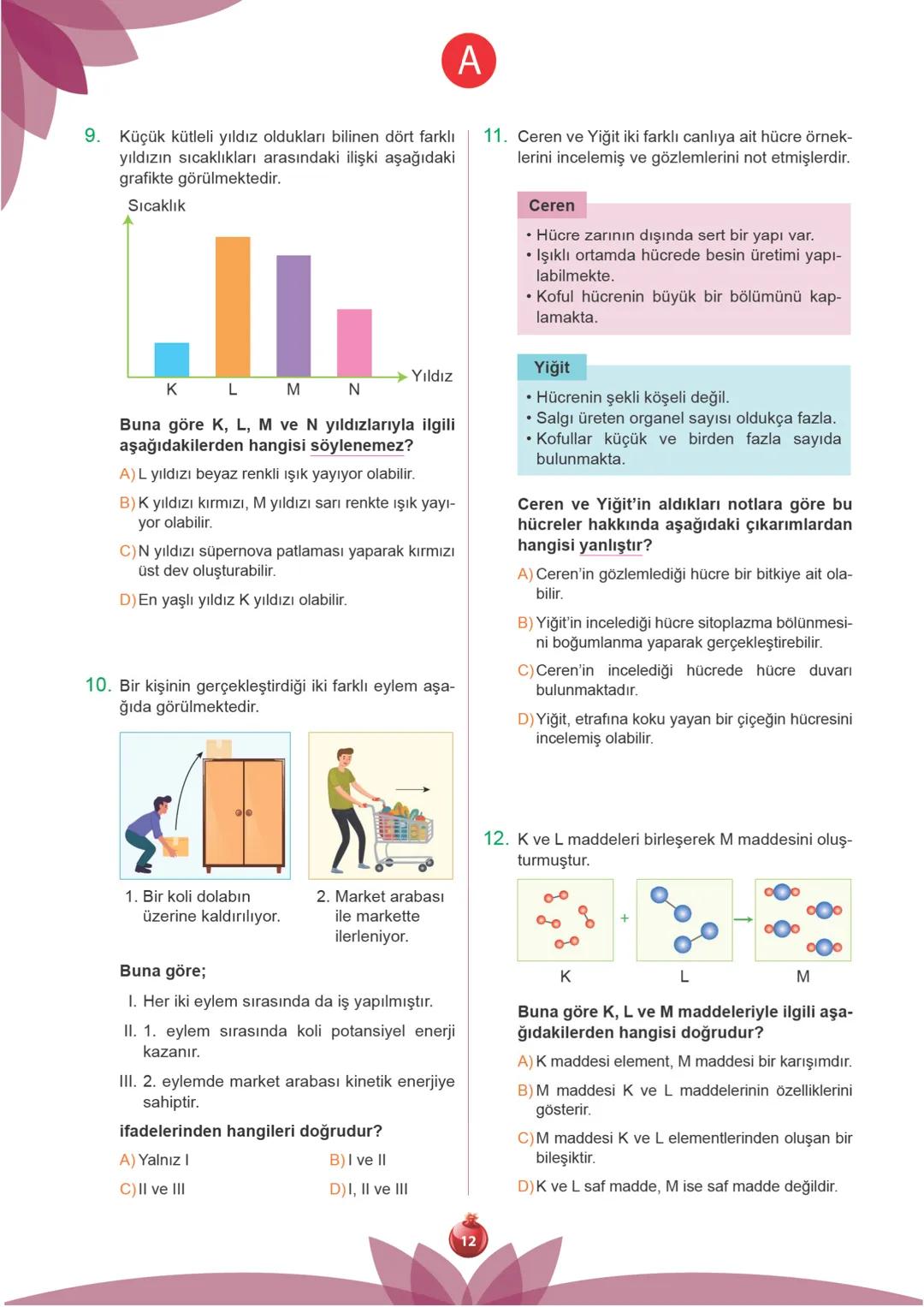 TÜRKİYE GENELİ
2.
250109
7.
Sınıf
SÜREÇ DEĞERLENDİRME
UYGULAMASI
A
KİTAPÇIĞI
Adı Soyadı: ............................................
