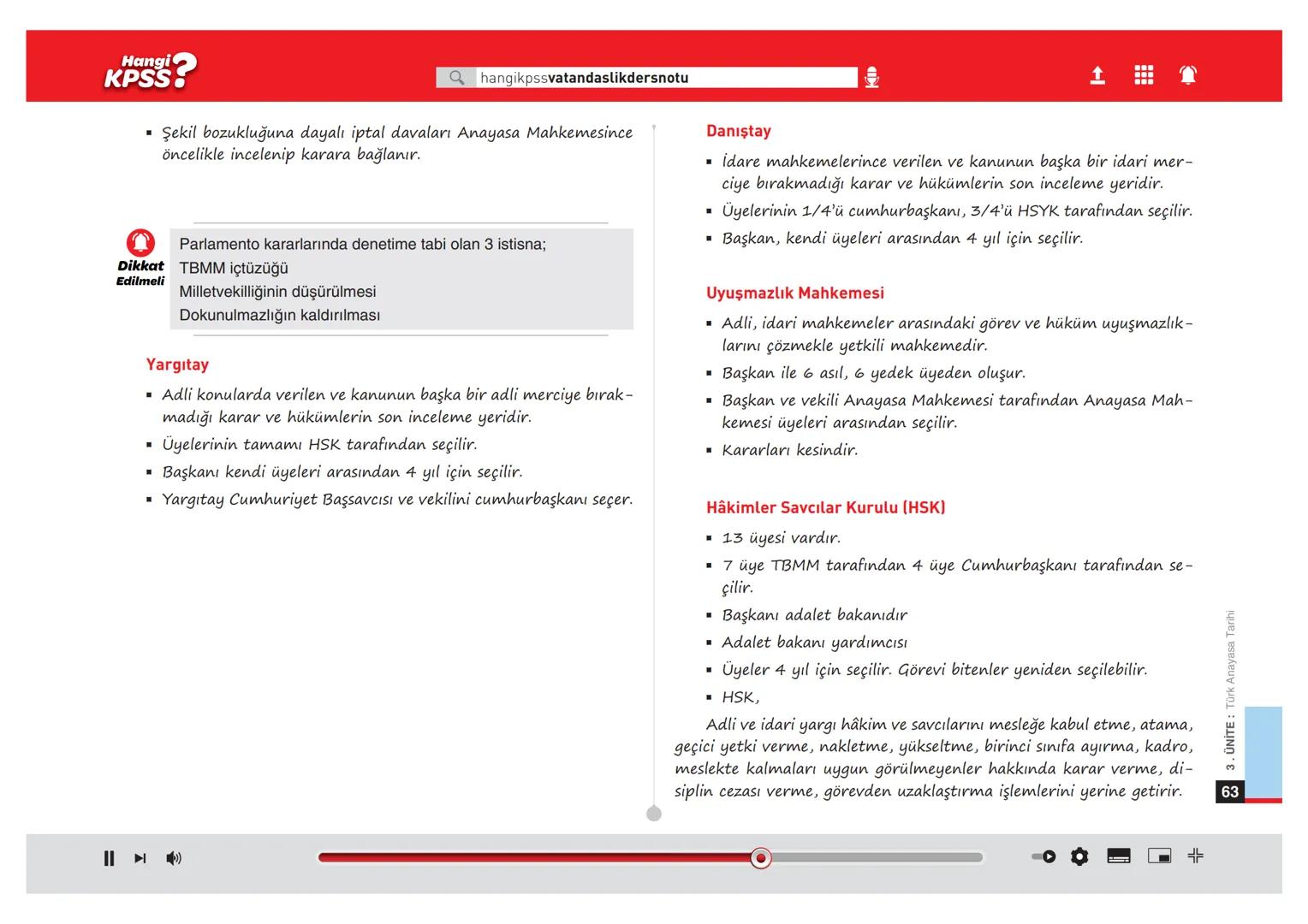 # Ünite
3
Türk Anayasa Tarihi
Hangi
KPSS? # Hangi
# Kavramlar Bilinmeli?
Çerçeve anayasa: Kısa
Çoğulcu demokrasi: Farklı siyasi görüşler