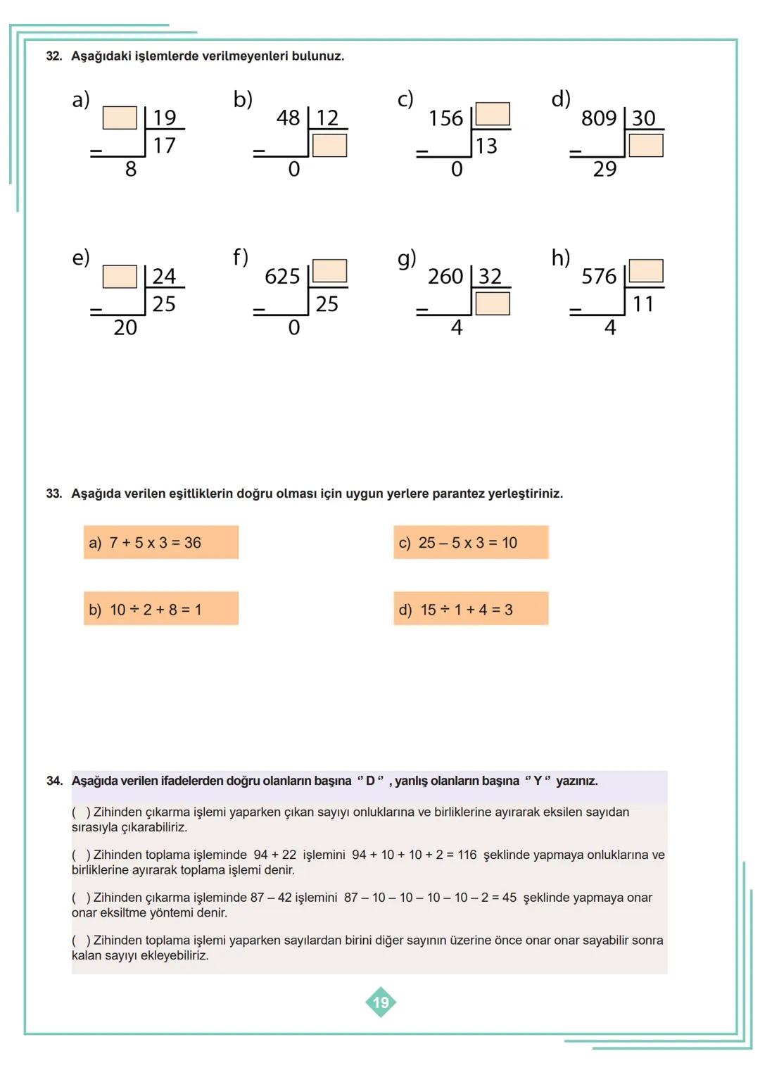 5.SINIF 1. ÜNİTE
ÇALIŞMA FASİKÜLÜ
MATEMATİK
Bu kitapçık AMASYA Ölçme Değerlendirme Merkezi
tarafından hazırlanmıştır. 1. Aşağıda verilen ifa