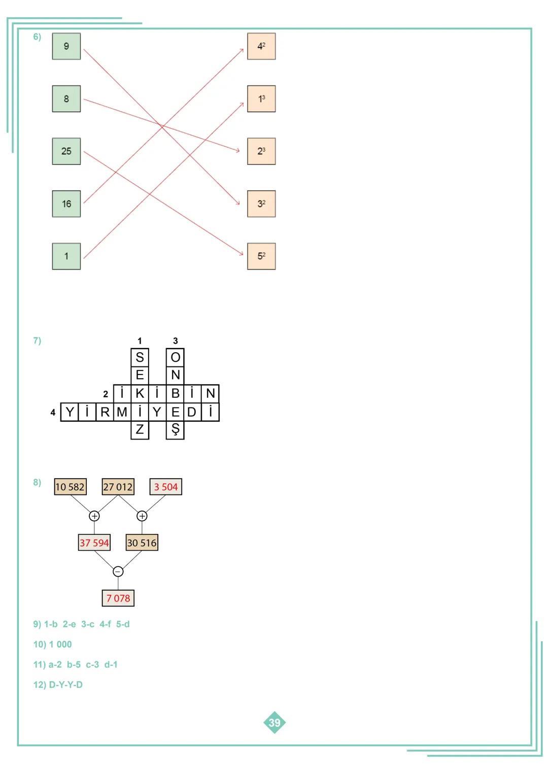 5.SINIF 1. ÜNİTE
ÇALIŞMA FASİKÜLÜ
MATEMATİK
Bu kitapçık AMASYA Ölçme Değerlendirme Merkezi
tarafından hazırlanmıştır. 1. Aşağıda verilen ifa
