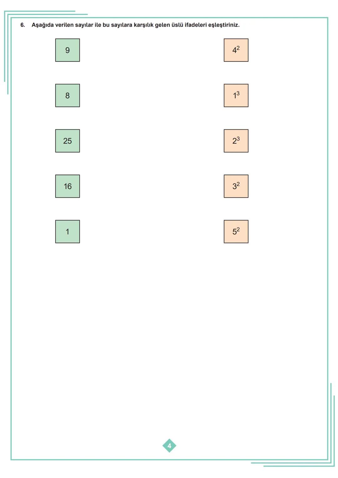 5.SINIF 1. ÜNİTE
ÇALIŞMA FASİKÜLÜ
MATEMATİK
Bu kitapçık AMASYA Ölçme Değerlendirme Merkezi
tarafından hazırlanmıştır. 1. Aşağıda verilen ifa