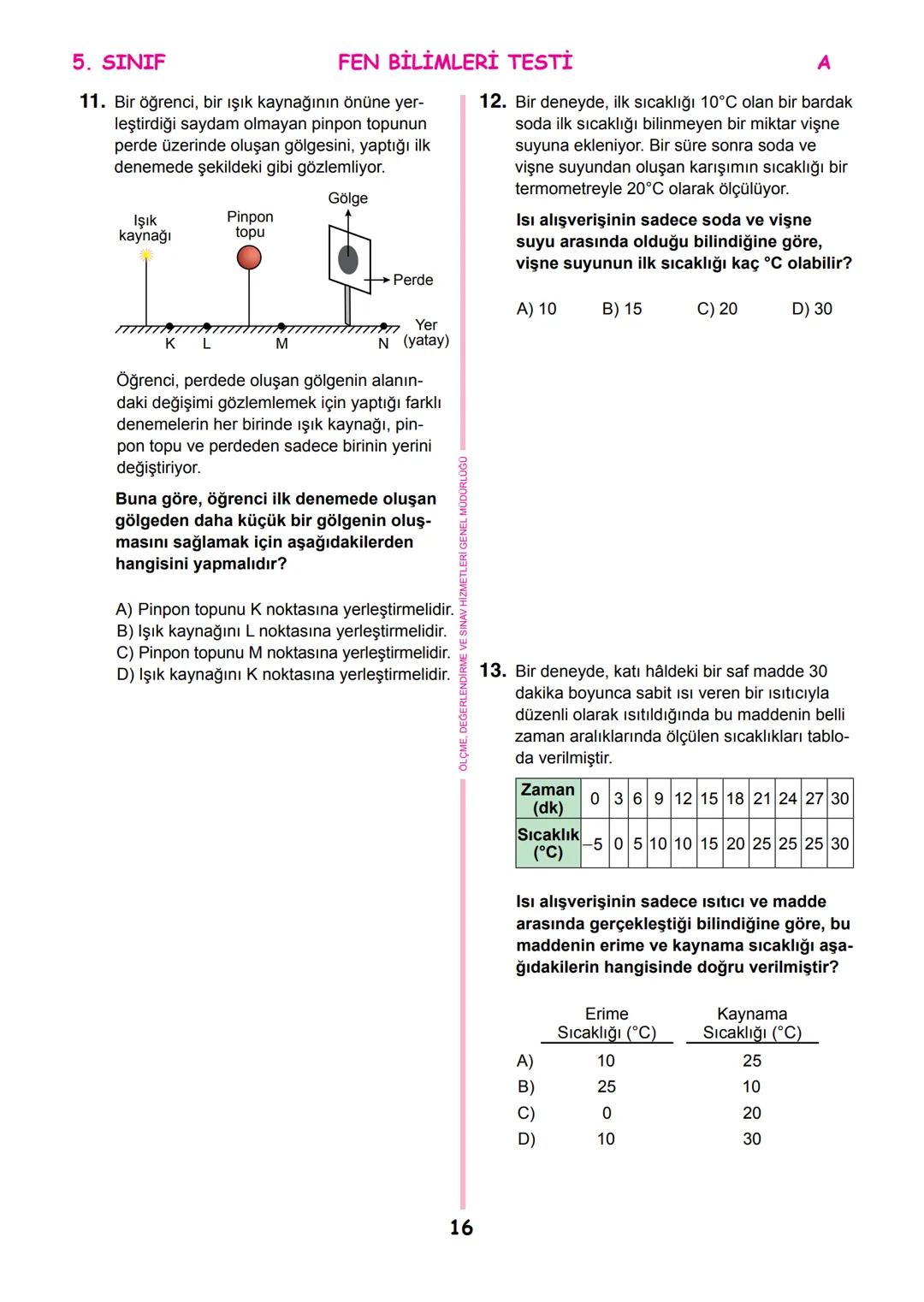 *
THETI MILLI
T.C.
*
MİLLÎ EĞİTİM BAKANLIĞI
ÖLÇME, DEĞERLENDİRME VE SINAV
HİZMETLERİ GENEL MÜDÜRLÜĞÜ
İLKÖĞRETİM VE ORTAÖĞRETİM
KURUMLARI BU