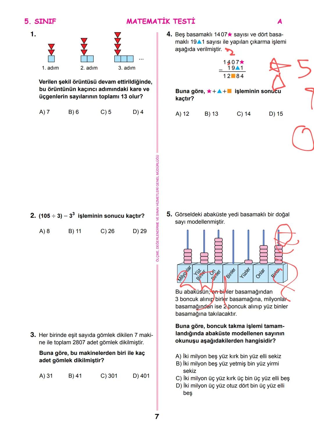 *
THETI MILLI
T.C.
*
MİLLÎ EĞİTİM BAKANLIĞI
ÖLÇME, DEĞERLENDİRME VE SINAV
HİZMETLERİ GENEL MÜDÜRLÜĞÜ
İLKÖĞRETİM VE ORTAÖĞRETİM
KURUMLARI BU