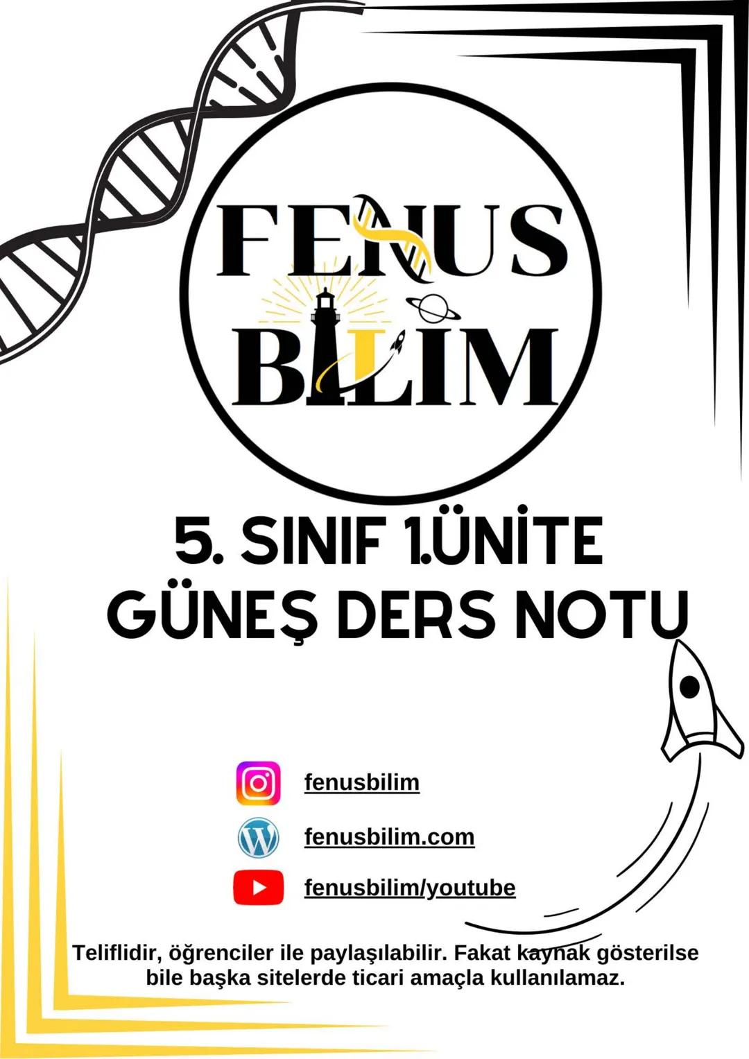 Fen 5.sınıf 1.ünite