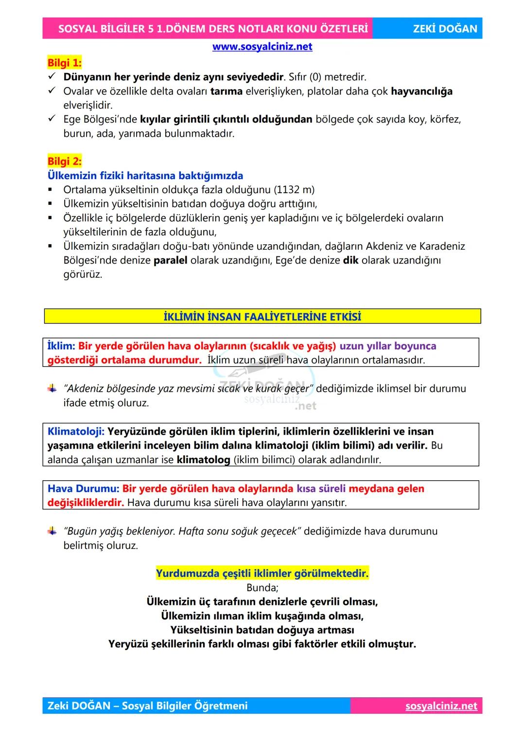 SOSYAL BİLGİLER 5
DERS NOTLARI
KONU ÖZETLERİ
Zeki DOGAN
00
Sosyal Bilgiler Öğretmeni
www.sosyalciniz.net
ZEKİ DOĞAN
sosyalciniz.net # S