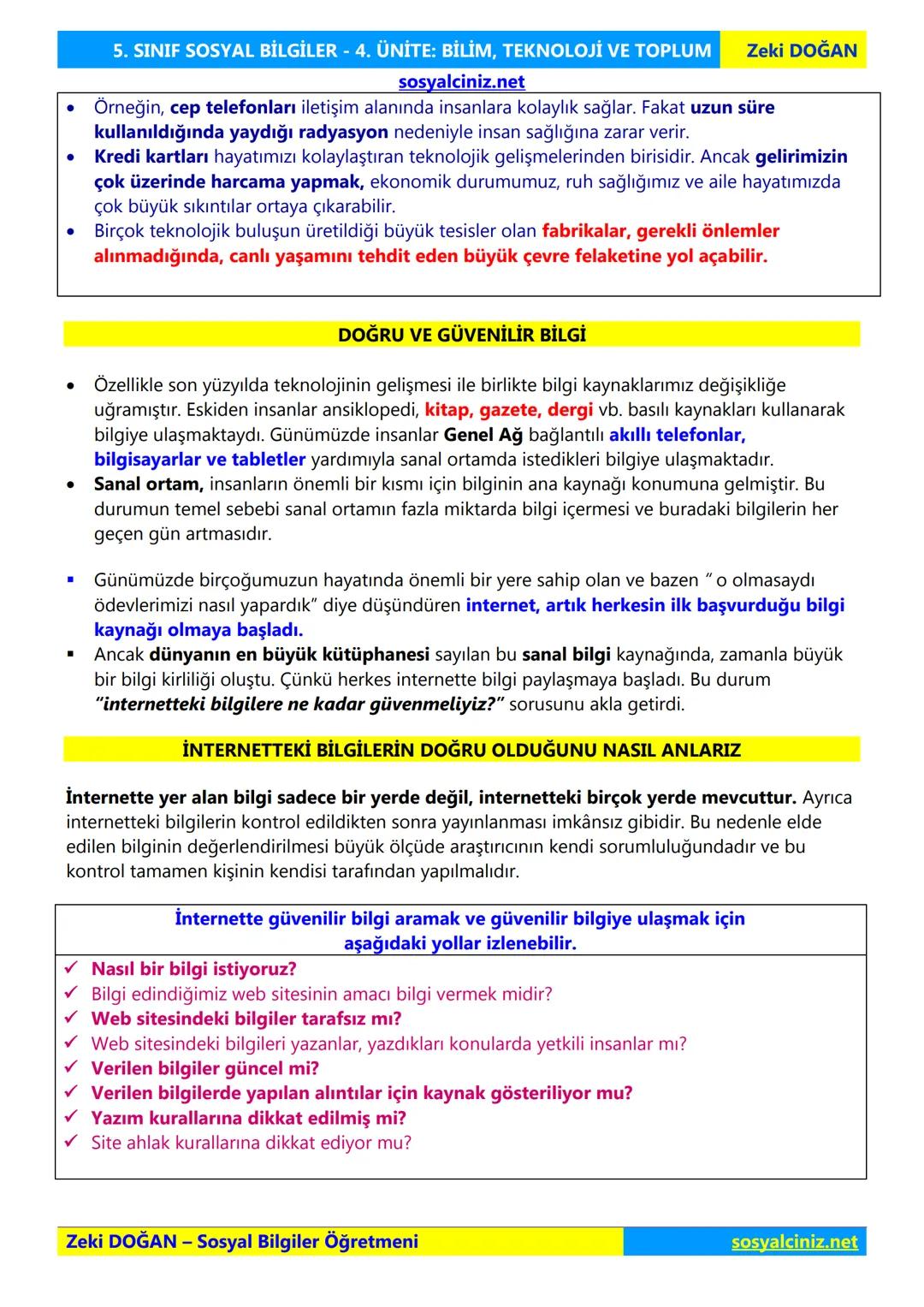 SOSYAL BİLGİLER 5
DERS NOTLARI
KONU ÖZETLERİ
Zeki DOGAN
00
Sosyal Bilgiler Öğretmeni
www.sosyalciniz.net
ZEKİ DOĞAN
sosyalciniz.net # S