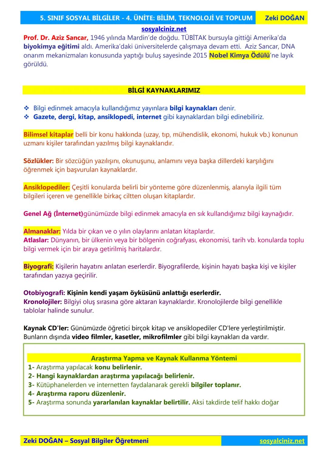 SOSYAL BİLGİLER 5
DERS NOTLARI
KONU ÖZETLERİ
Zeki DOGAN
00
Sosyal Bilgiler Öğretmeni
www.sosyalciniz.net
ZEKİ DOĞAN
sosyalciniz.net # S