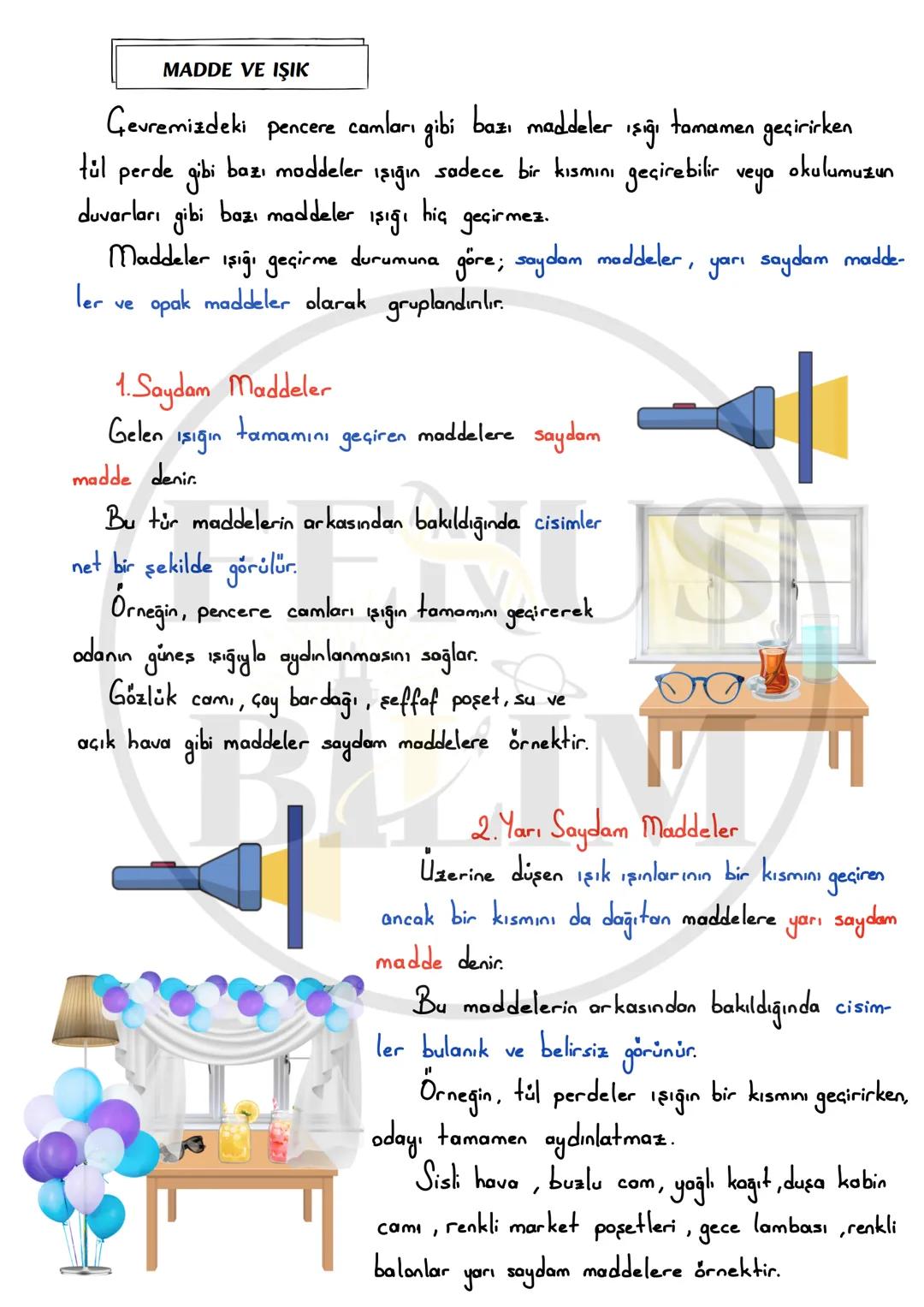 FENUS
BILLIM
5. SINIF 4.ÜNİTE
MADDE VE IŞIK
DERS NOTU
fenusbilim
✔ fenusbilim.com
▷ fenusbilim/youtube
Teliflidir, öğrenciler ile payla