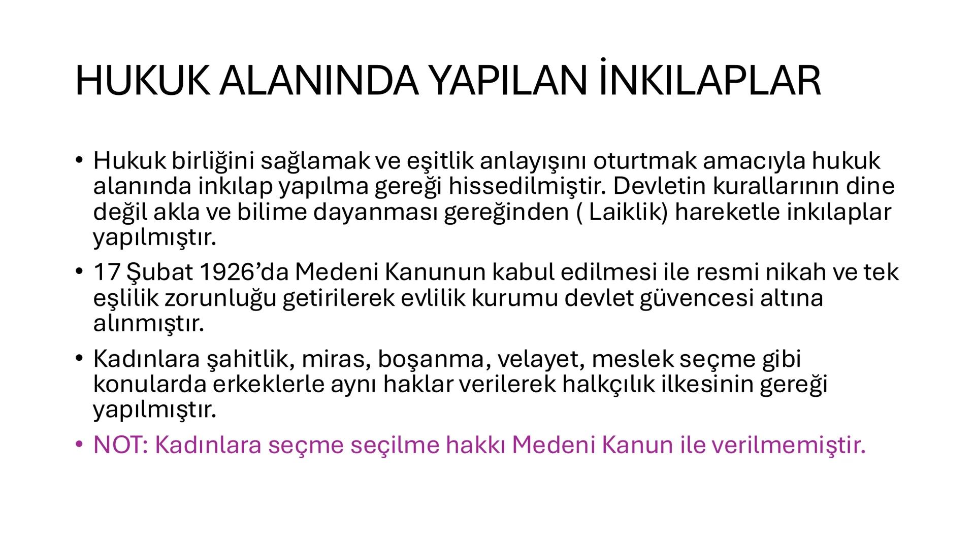 # ATATÜRK İLKE VE
# İNKILAPLARI
İlkeler
- Siyasi alanda yapılan inkılaplar
- Hukuk alanında yapılan inkılaplar
- Eğitim ve kültür alanında