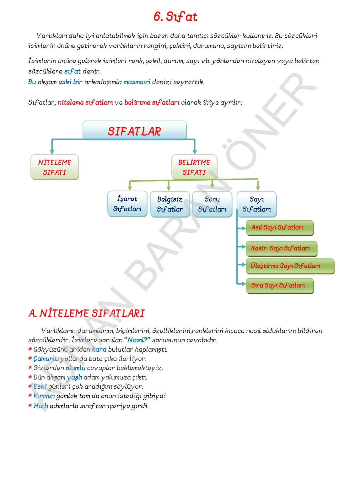 # İÇİNDEKİLER
# 1. SÖZCÜKTE ANLAM
A. Kelime ve Kelime Gruplarının Anlam Özellikleri
1. Gerçek (Temel) Anlam
2. Yan anlam
3. Mecaz Anlam
4.