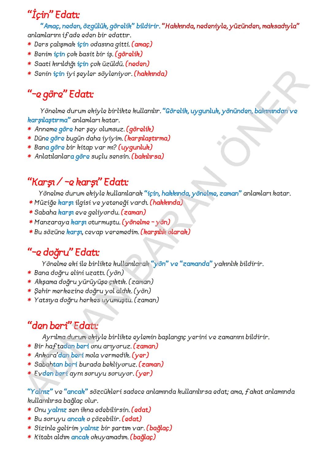 # İÇİNDEKİLER
# 1. SÖZCÜKTE ANLAM
A. Kelime ve Kelime Gruplarının Anlam Özellikleri
1. Gerçek (Temel) Anlam
2. Yan anlam
3. Mecaz Anlam
4.