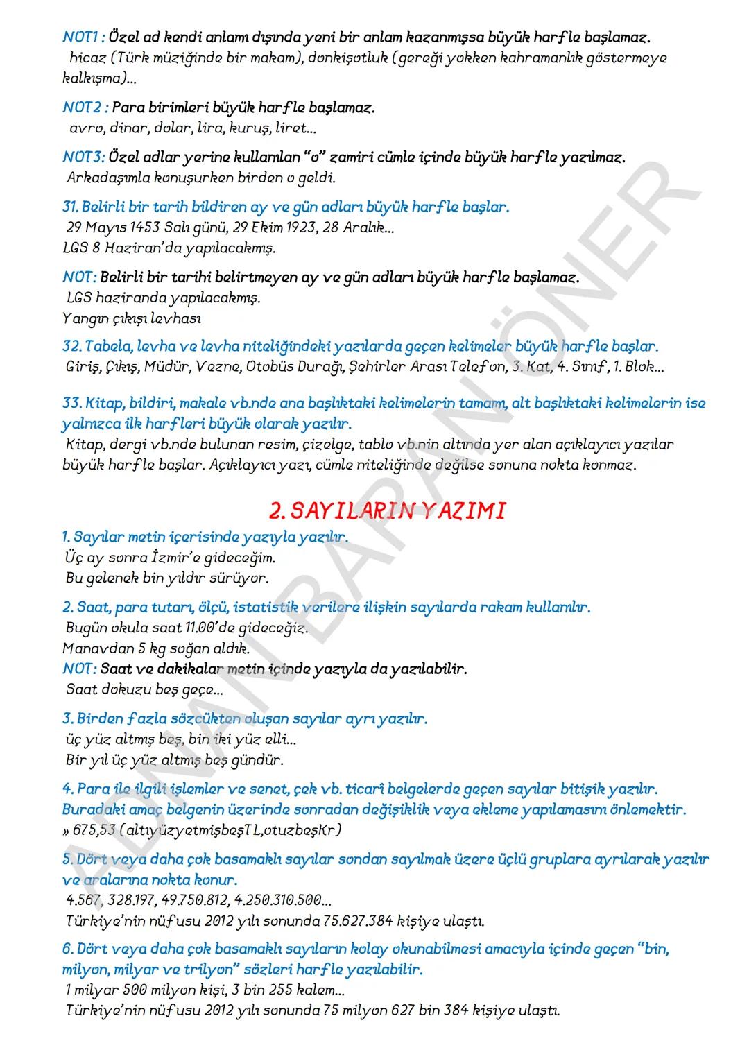 # İÇİNDEKİLER
# 1. SÖZCÜKTE ANLAM
A. Kelime ve Kelime Gruplarının Anlam Özellikleri
1. Gerçek (Temel) Anlam
2. Yan anlam
3. Mecaz Anlam
4.