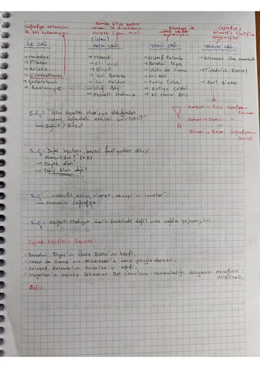--- OCR Start ---
COĞRAFYA BİLİMİNİN KONUSU AND BÖLÜMLERİ
Coğrafya; doğa ve insan karşılıklı etkileşimini inceleyen bilim dalına denir.
=) C