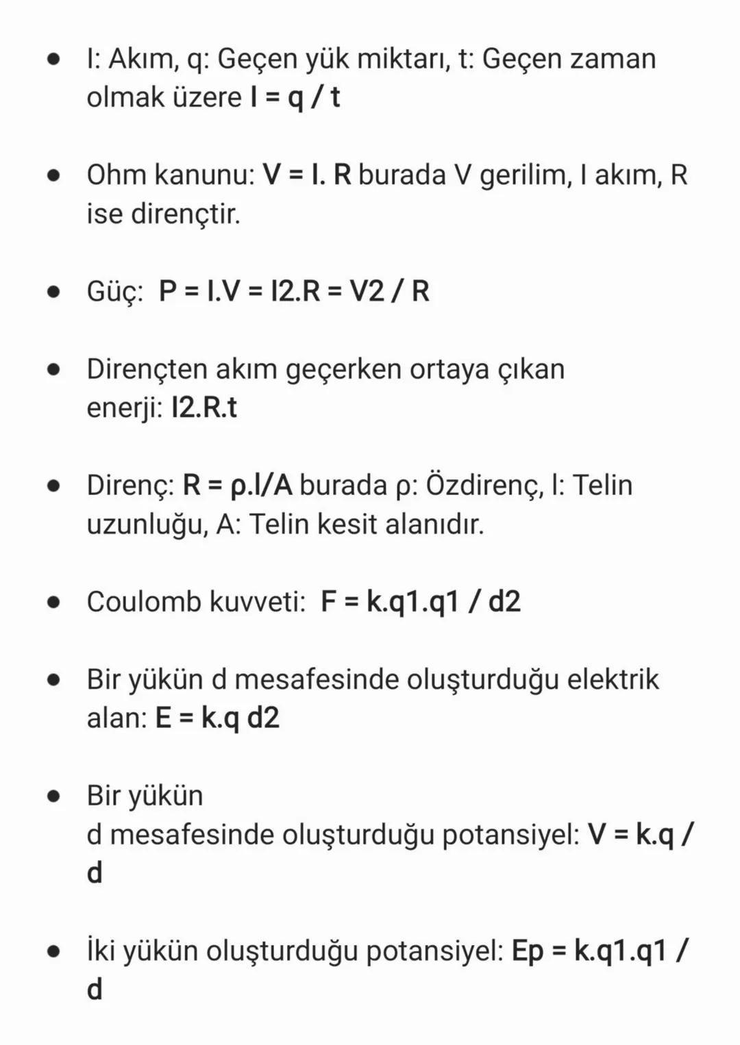 10. SINIF FİZİK FORMÜLLERİ/instagram/okullutayfa
BASINÇ FORMÜLLERİ
* Katıların basıncı : P= F/A veya P = G/S (Kuvvet /
Alan)
* Sı